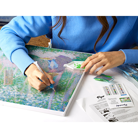 Figured'Art Peinture par Numéro Adulte Dans les bois de Giverny - Activité Manuelle Kit de Loisir Créatif DIY Numéro d'Art Complet - 40x50cm avec châssis en bois à monter Figured'Art Peinture par Numéro Adulte Dans les bois de Giverny - Activité Manuelle Kit de Loisir Créatif DIY Numéro d'Art Complet - 40x50cm avec châssis en bois à monter