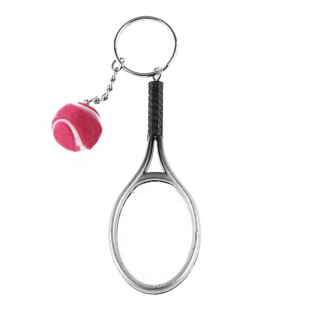 Lot De 3 Porte-clés Raquette De Tennis - Acier Inoxydable - Cadeau Pour Amateurs De Sport - 2