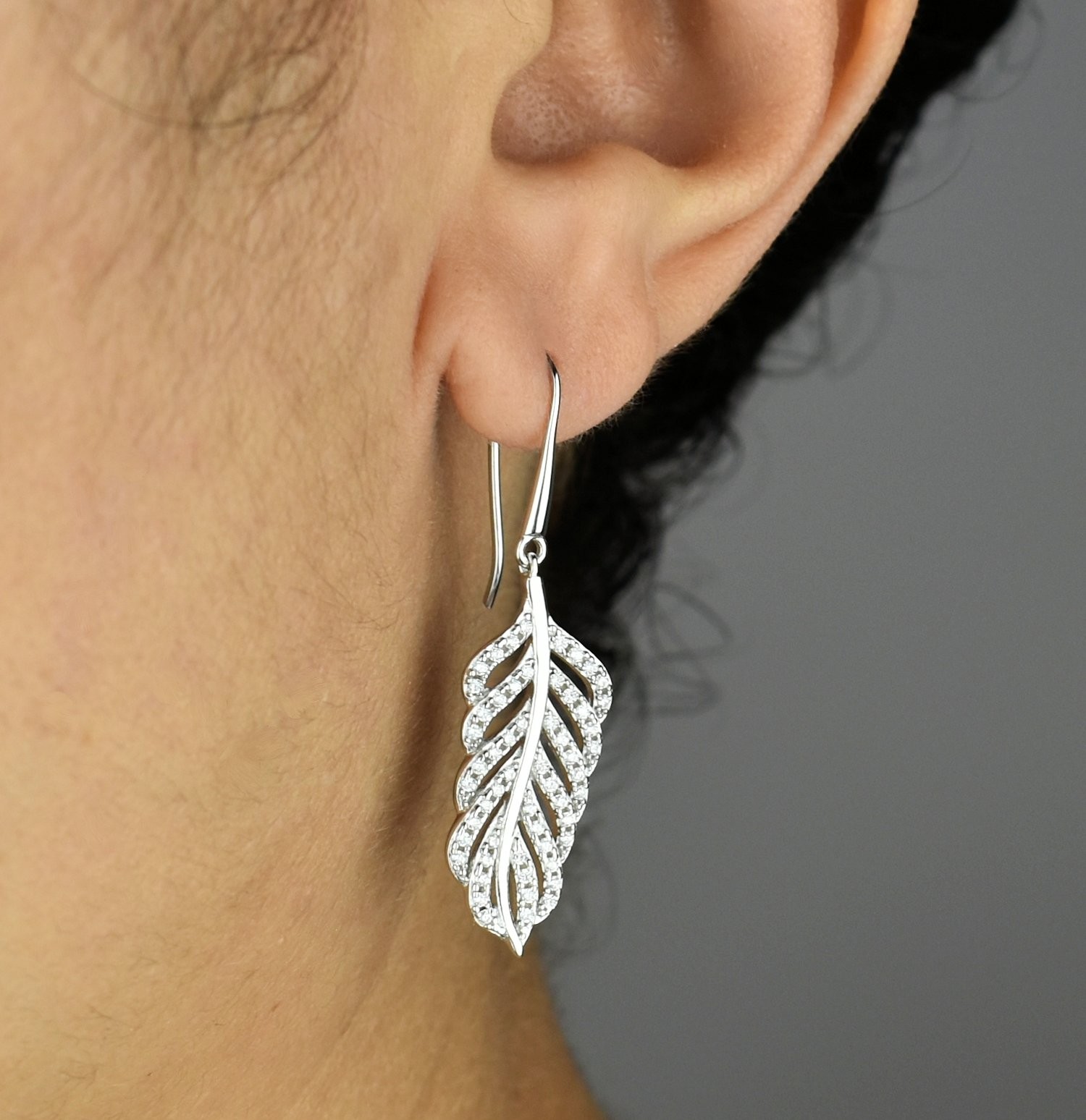 Achat Boucles D'oreilles Pandora Lune Scintillants En Argent Et Oxydes De Zirconium