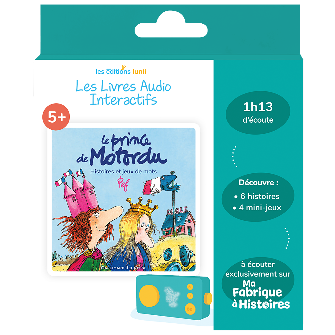 Livre audio interactif Lunii pour Ma Fabrique à Histoires Motordu Histoires et jeux de mots - vue 3