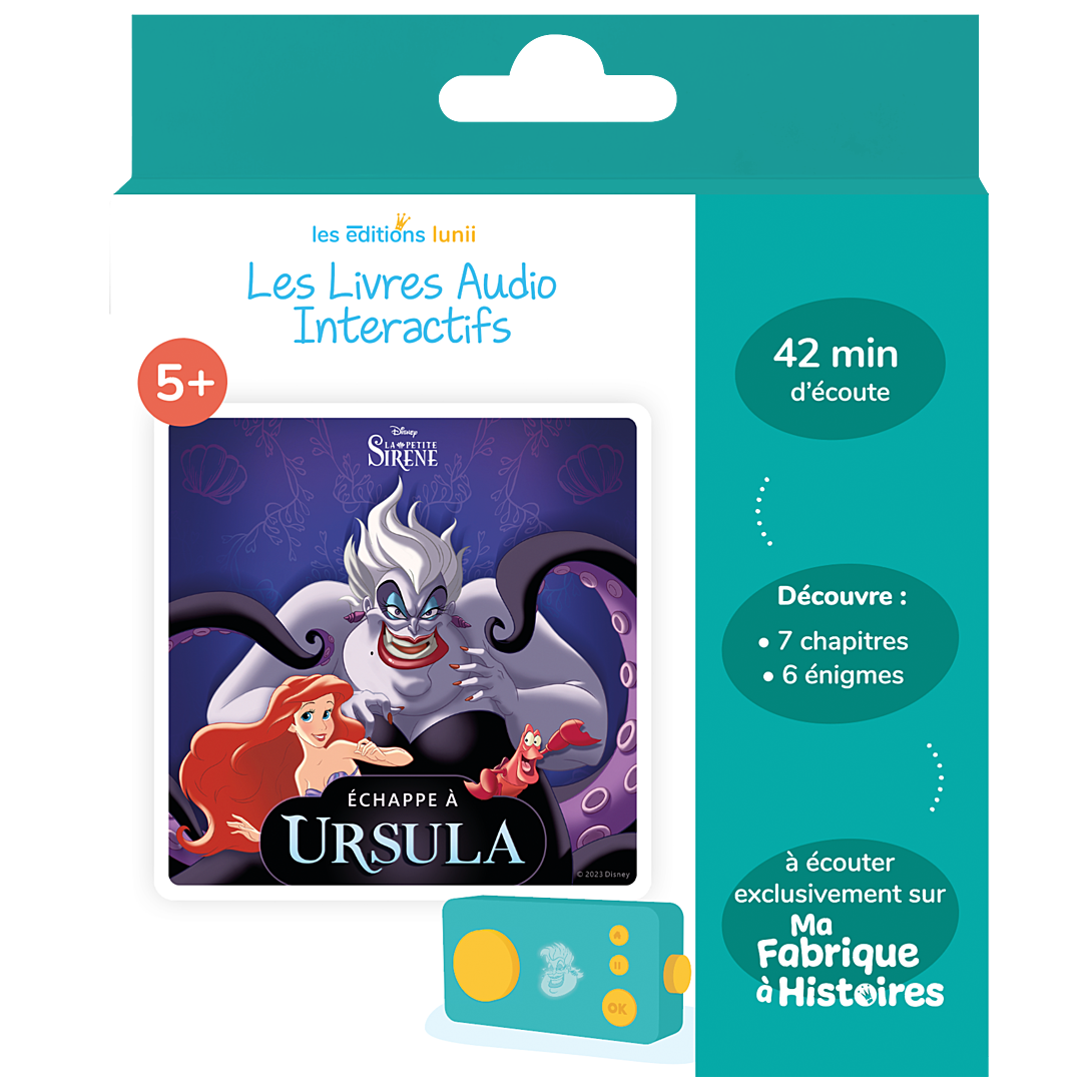 Livre audio interactif Lunii pour Ma Fabrique à Histoires Défi vilain Échappe à Ursula! - vue 3