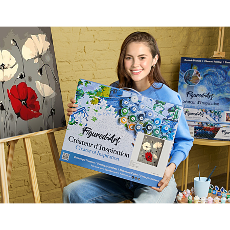 Figured'Art Peinture par Numéro Adulte avec Cadre Entrée fleurie - Activité Manuelle Kit de Loisir Créatif DIY Numéro d'Art Complet - 40x50cm toile Figured'Art Peinture par Numéro Adulte avec Cadre Entrée fleurie - Activité Manuelle Kit de Loisir Créatif DIY Numéro d'Art Complet - 40x50cm toile