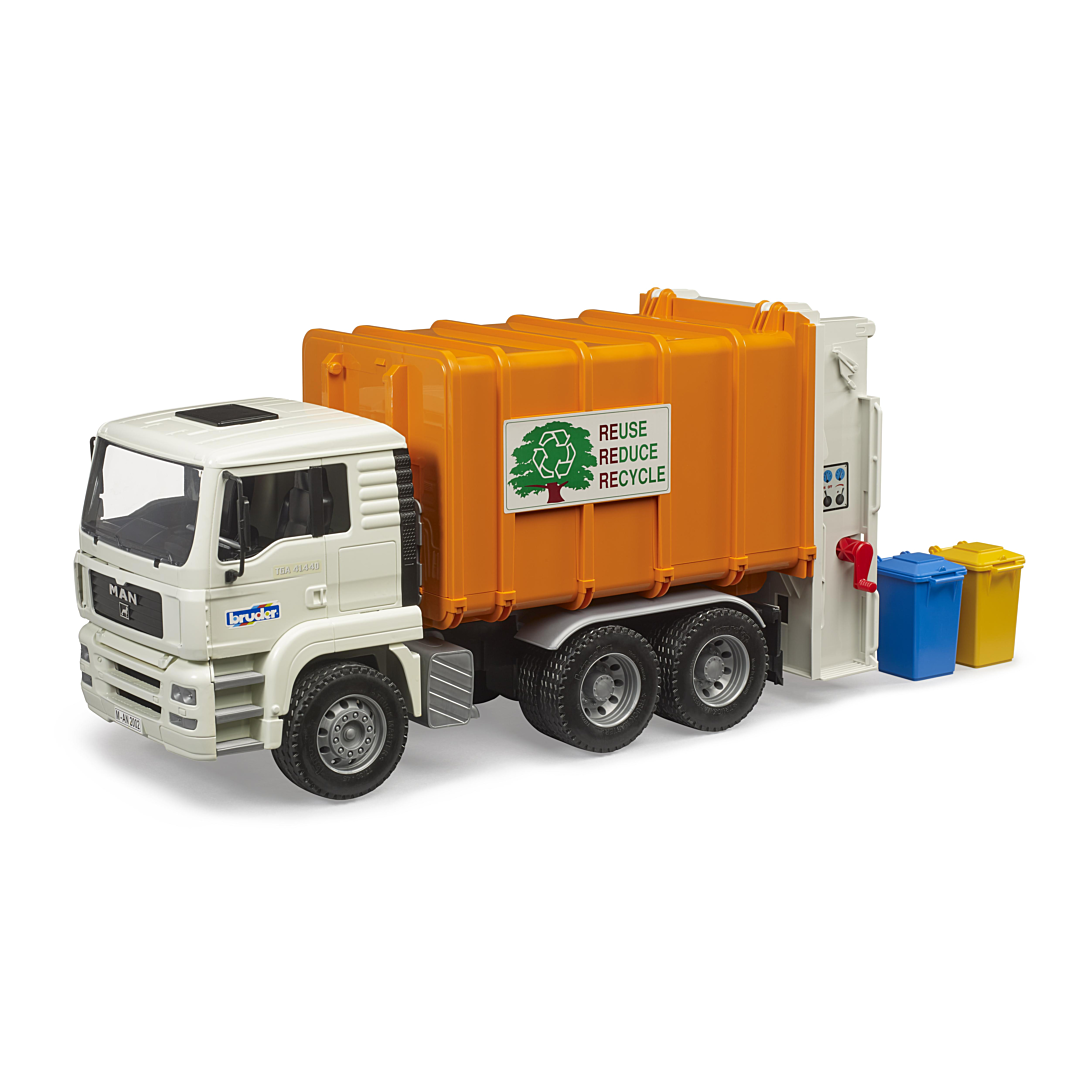 CAMION POUBELLE MAN TGA AVEC 2 POUBELLES