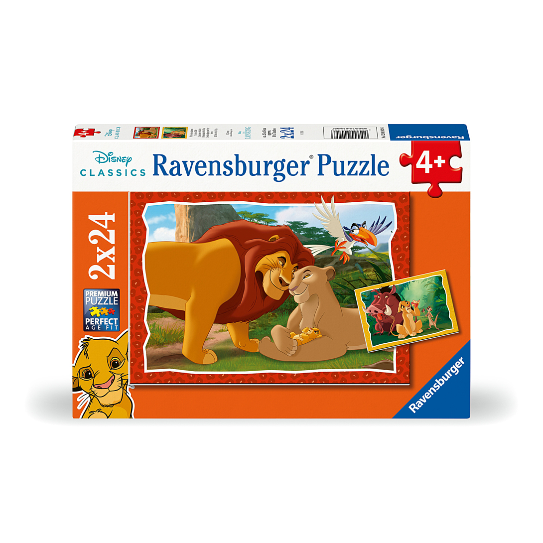 Puzzles 2x24 pièces : Le Roi Lion : 'histoire de la vie Ravensburger France - vue 6