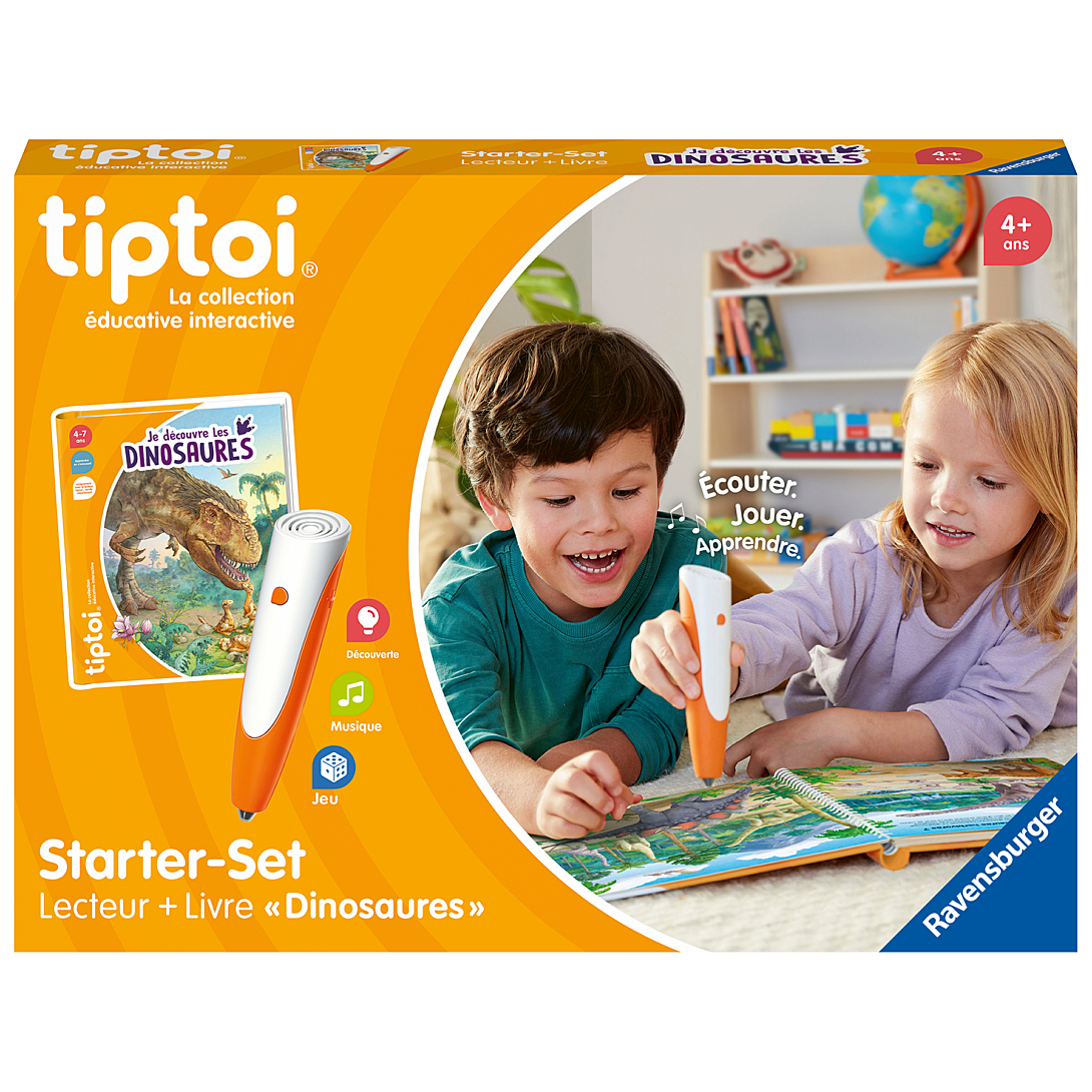 Tiptoi Starter Set Ravensburger 00175 – Jeu Éducatif Interactif sur les Dinosaures - vue 2