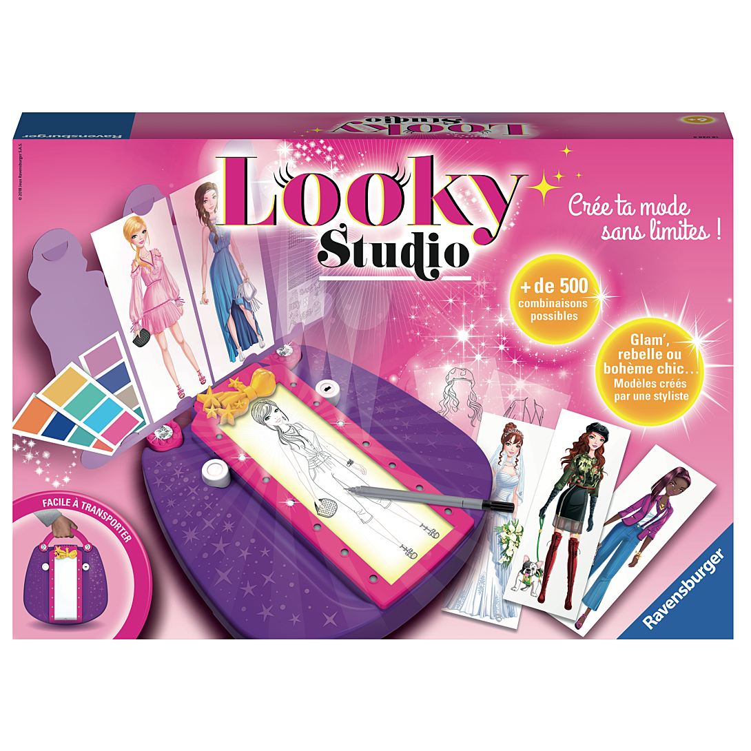Table Lumineuse Looky Studio Ravensburger 18028 – Atelier de Stylisme pour Enfants