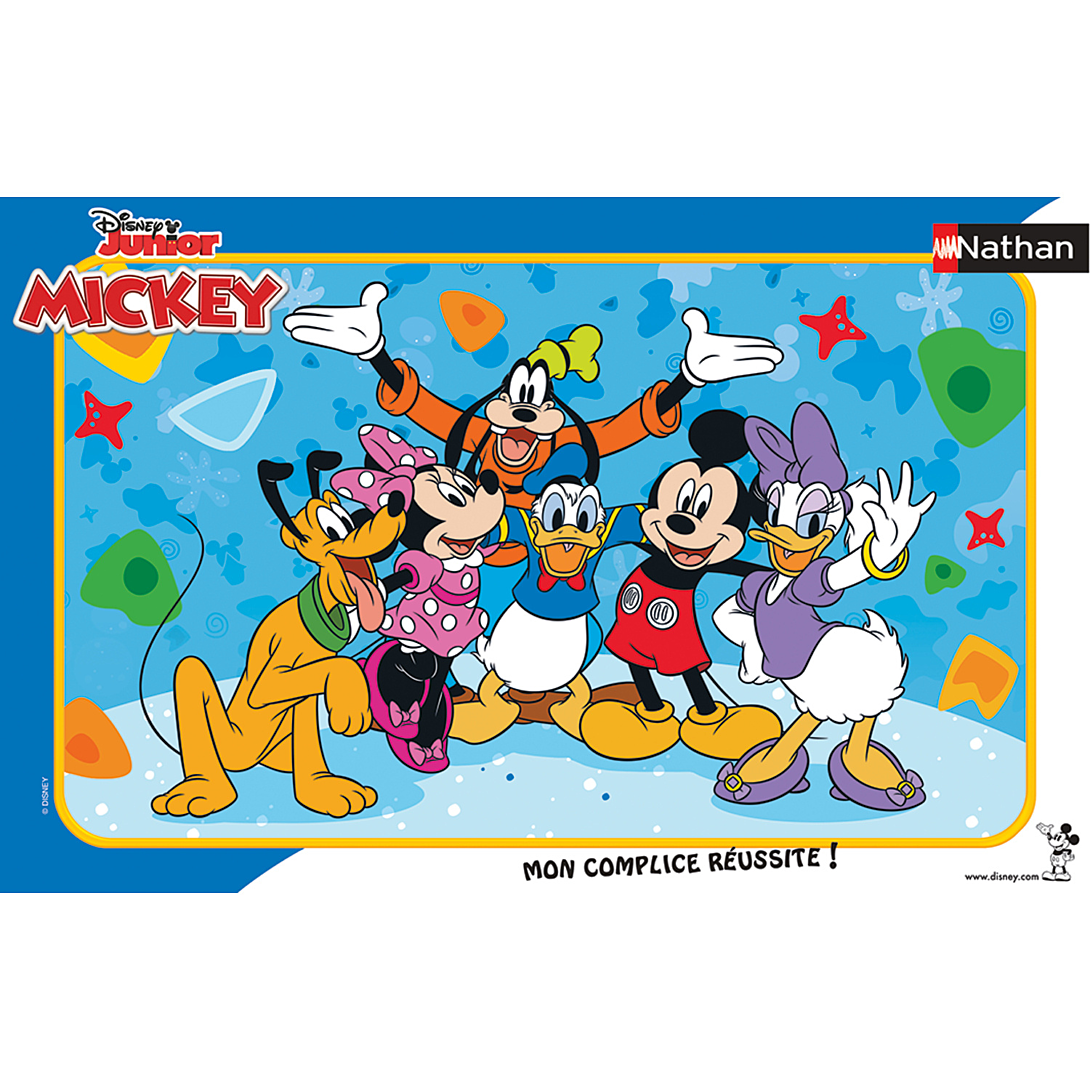 Puzzle Cadre 15 pièces : Disney Mickey Mouse : Les Amis De Mickey Ravensburger Nathan