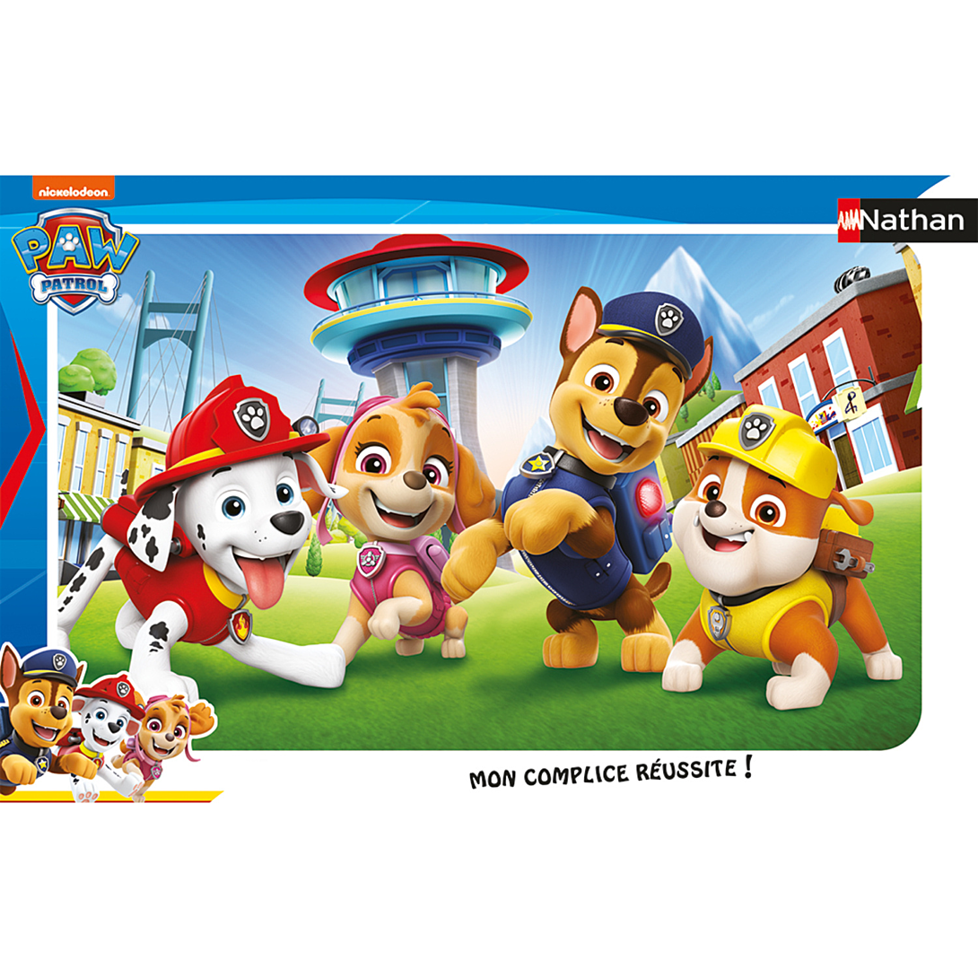 Puzzle Cadre 15 pièces : Les chiots de la Pat?Patrouille Paw Patrol Ravensburger Nathan