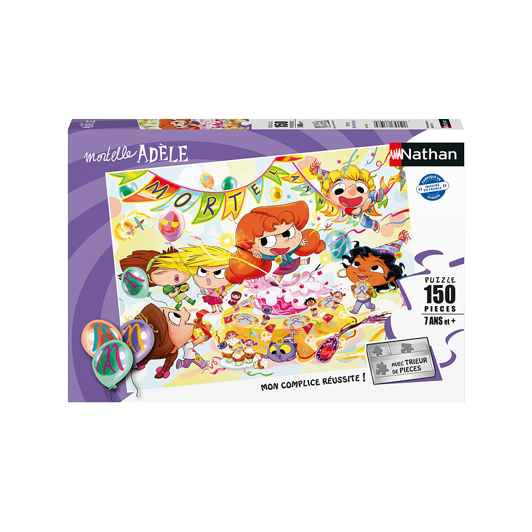 Puzzle 150 pièces : Mortelle Adèle : Mortel Anniversaire Ravensburger Nathan - vue 7