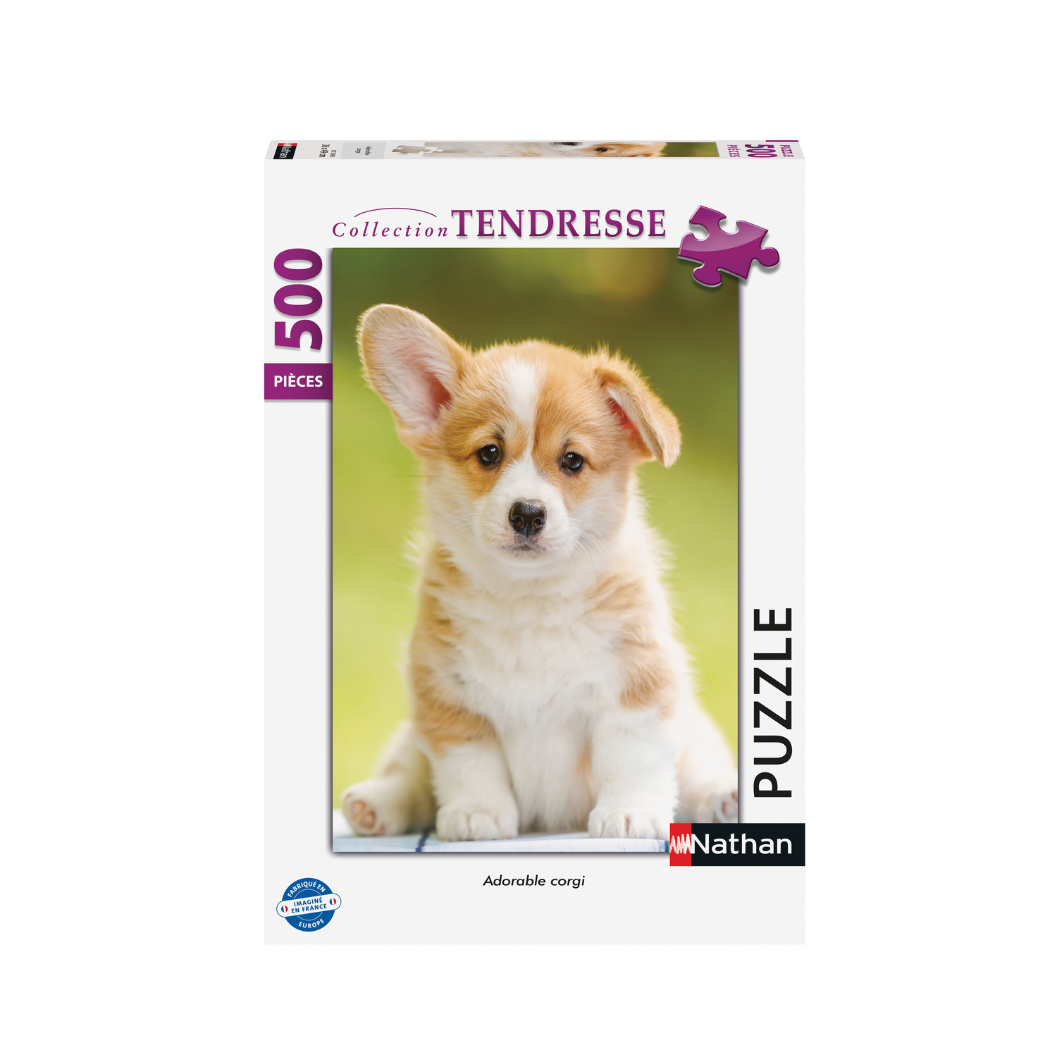 NATHAN PUZZLE 500P ADORABLE CORGI