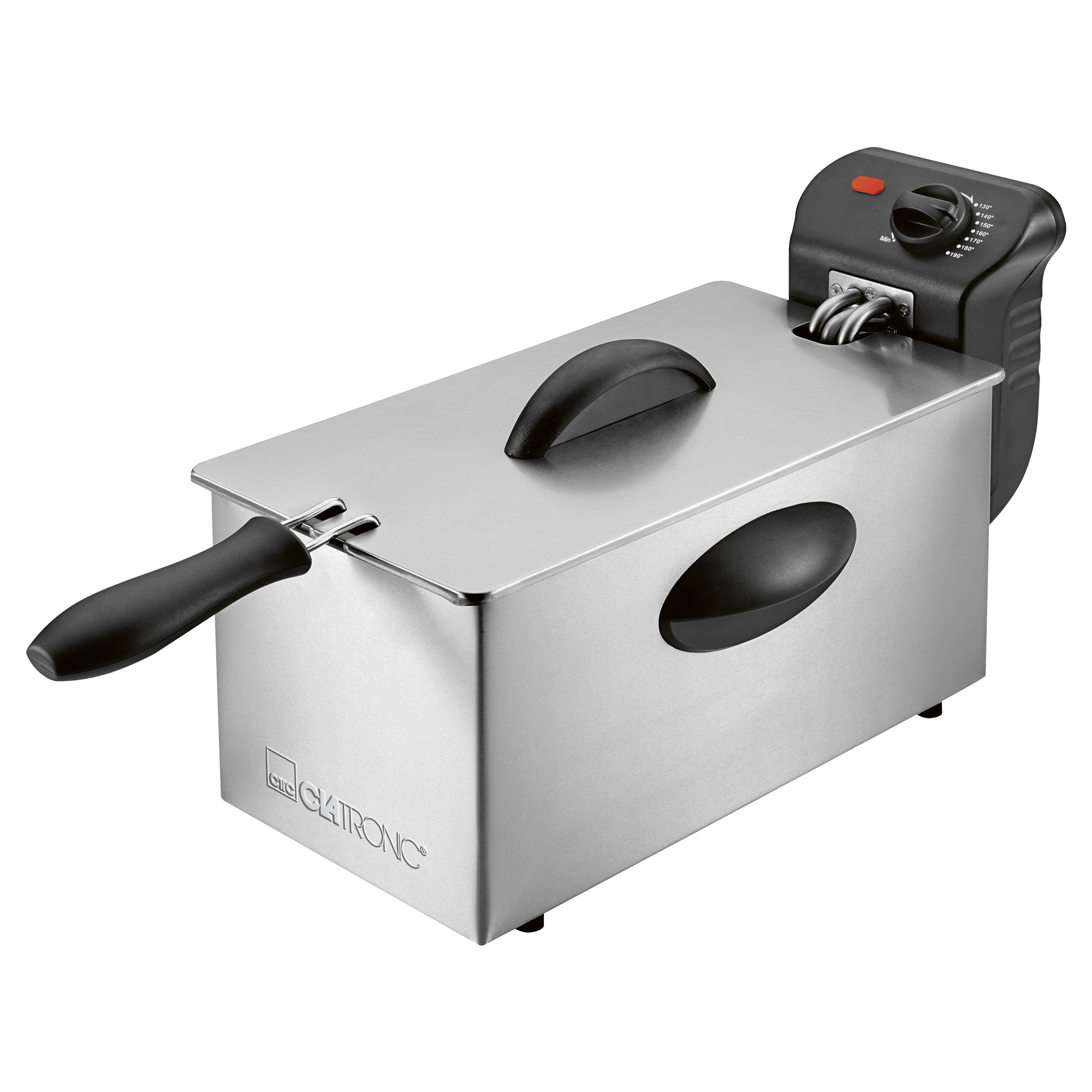 Clatronic FR 3769 H Friggitrice Ad Aria Calda 1,8L 1000W - Senza Olio, Termostato Regolabile 80-200°C E Timer