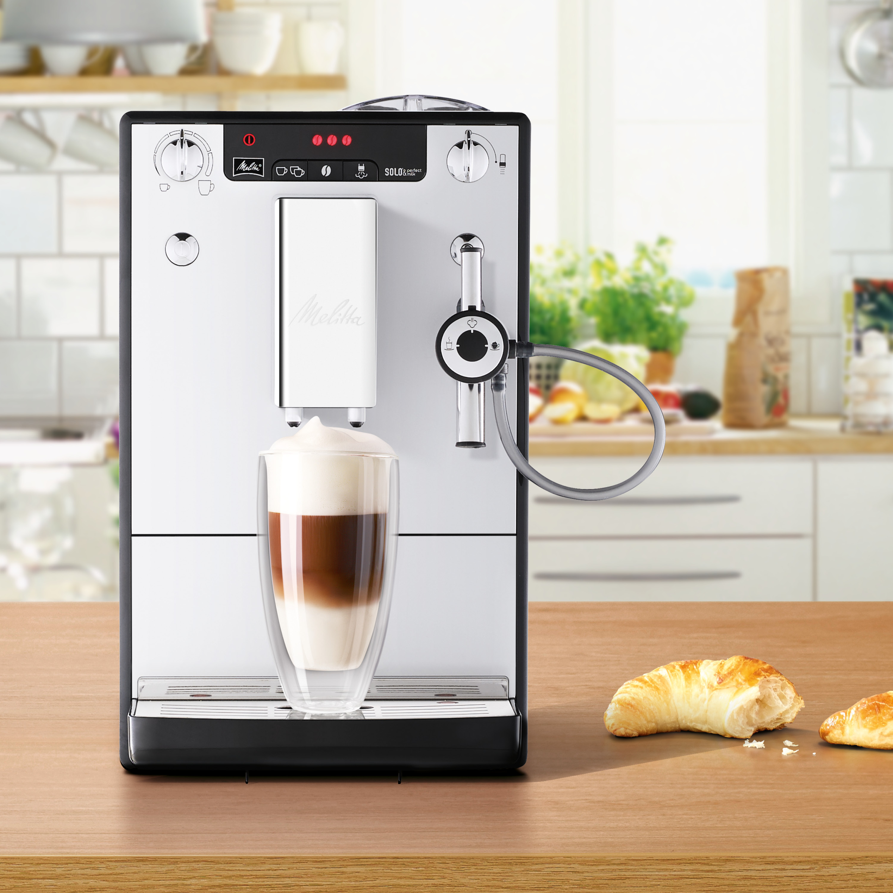 Expresso Broyeur Melitta Solo Perfect Milk Argent au meilleur