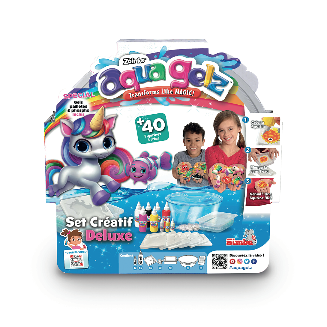 Simba Gelz Set Créatif Deluxe Figurine en 3D Kit Créatif pour enfant Tuves de Gel Dès - vue 2