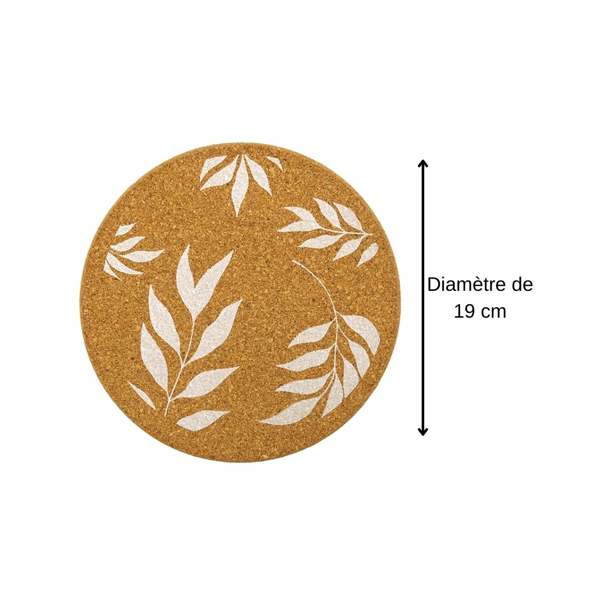 Lot De 8 Dessous De Plat Liège 20cm - Protection Comptoir Multifonction