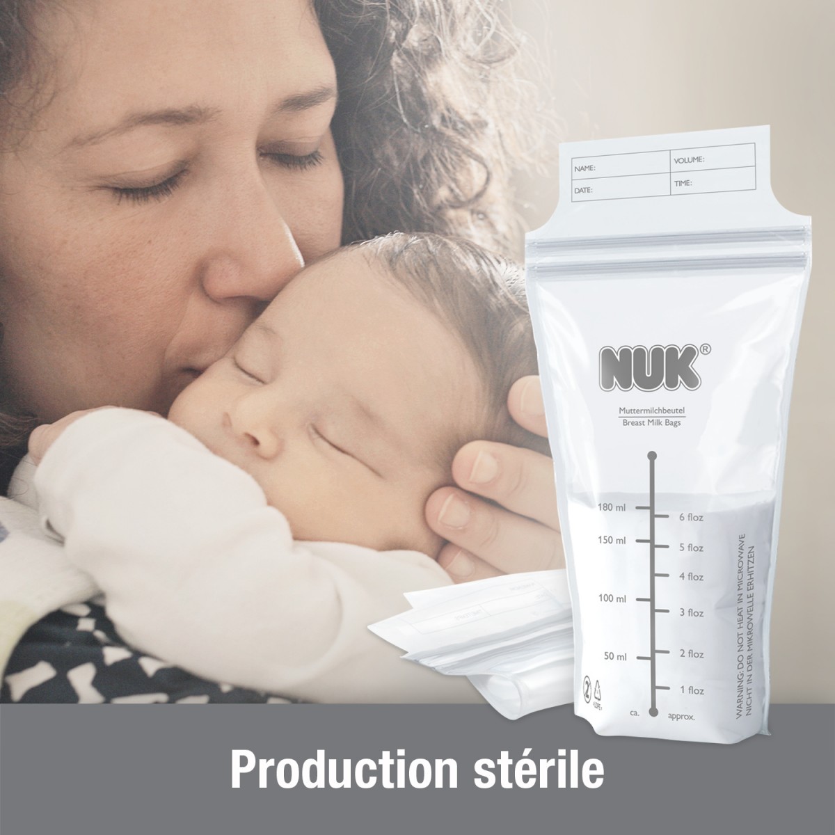 Sachets de conservation du lait maternel Bte 25