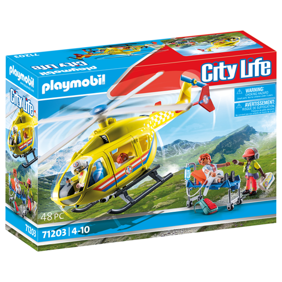 Playmobil City Life Hélicoptère de Secours 71203 - vue 6