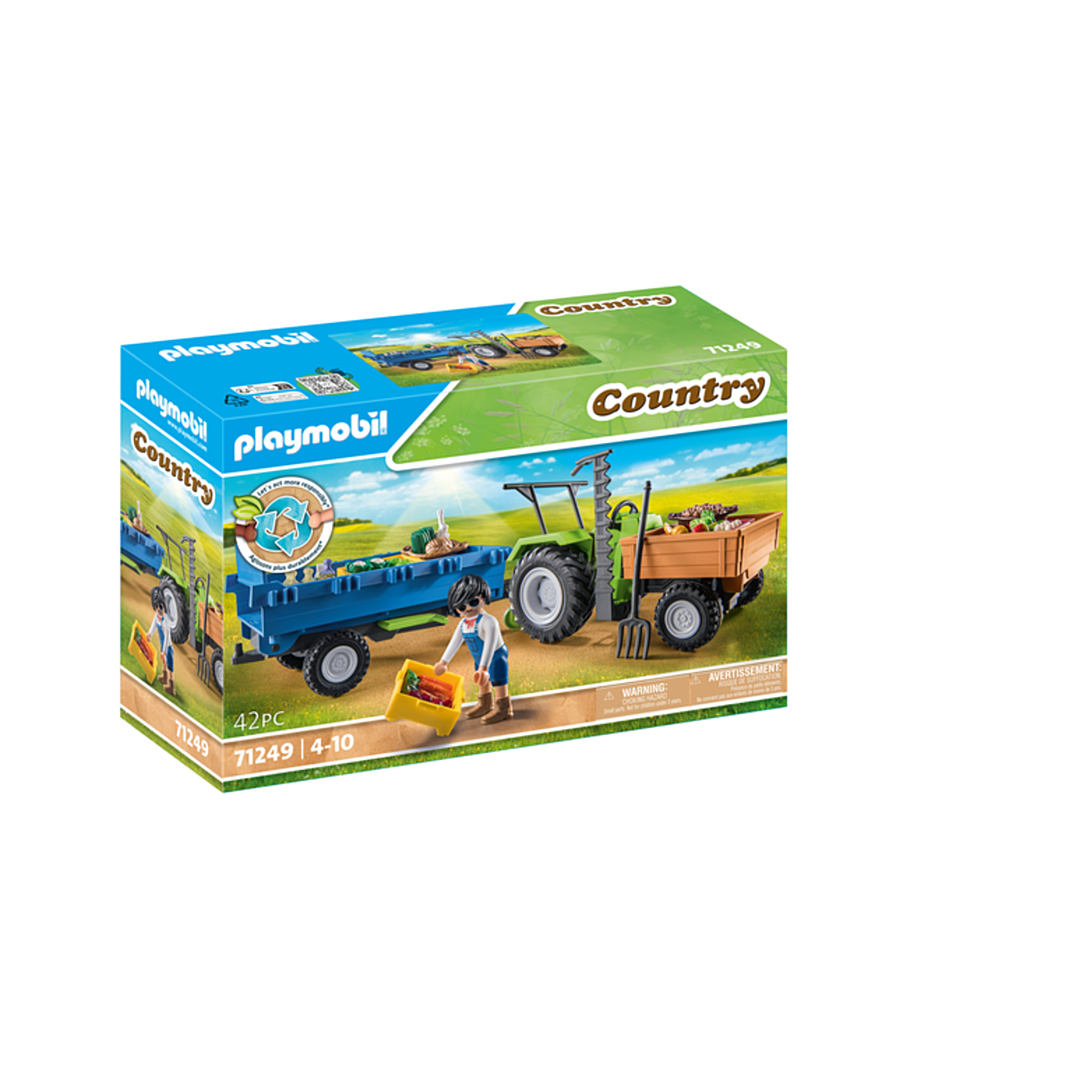 Tracteur avec remorque