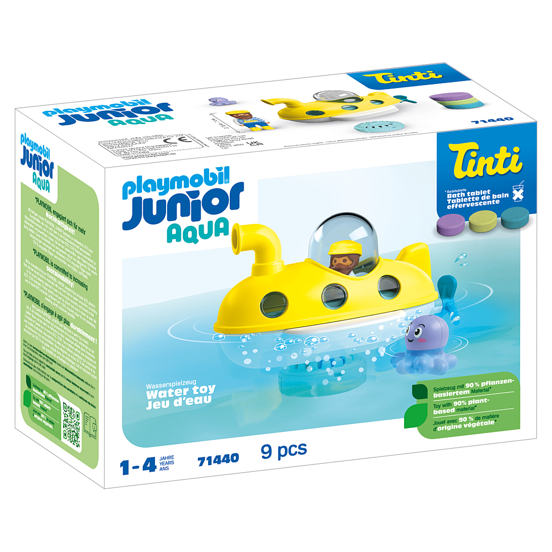 PLAYMOBIL 71440 sous Marin Junior & Tinti Comprend Un Personnage Un sous Marin et Un Poisson Globe Dès - vue 8