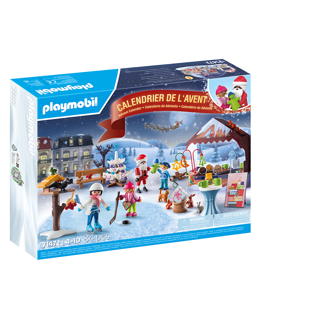 PLAYMOBIL 71472 Calendrier de 'Avent Marché de Noël 24 surprises 84 pièces Dès - vue 3
