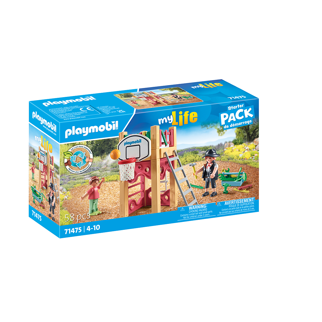 Playmobil My Life Charpentier avec Tourelle de Jeu 71475