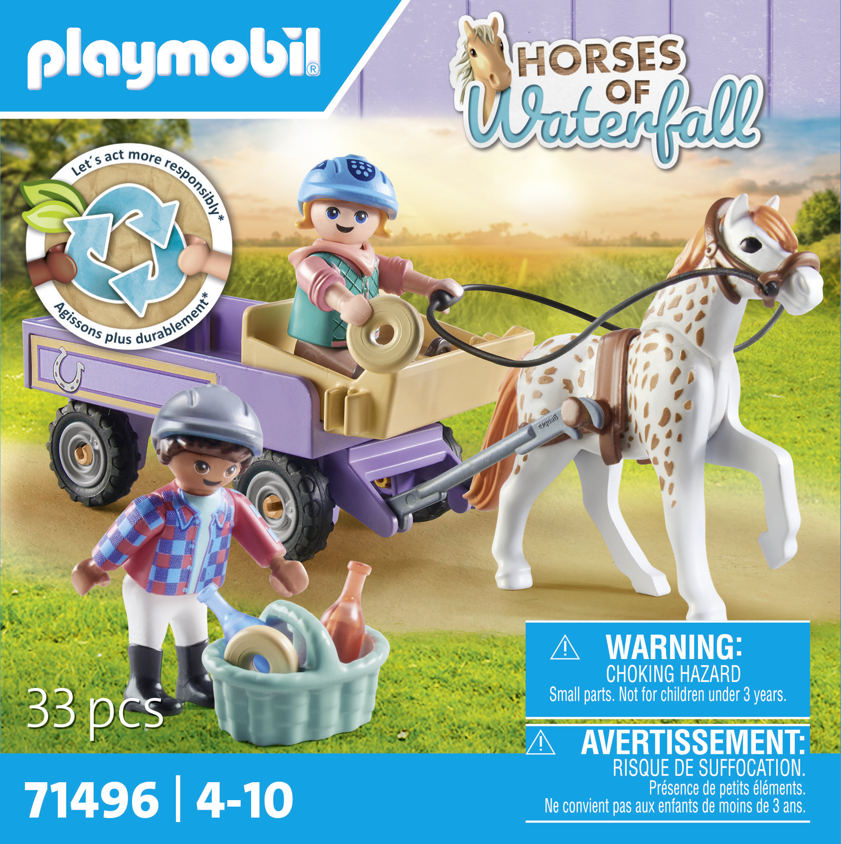 Jeux D'imitation Cavaliers Poneys Et Saut D'obstacles Playmobil La Boite