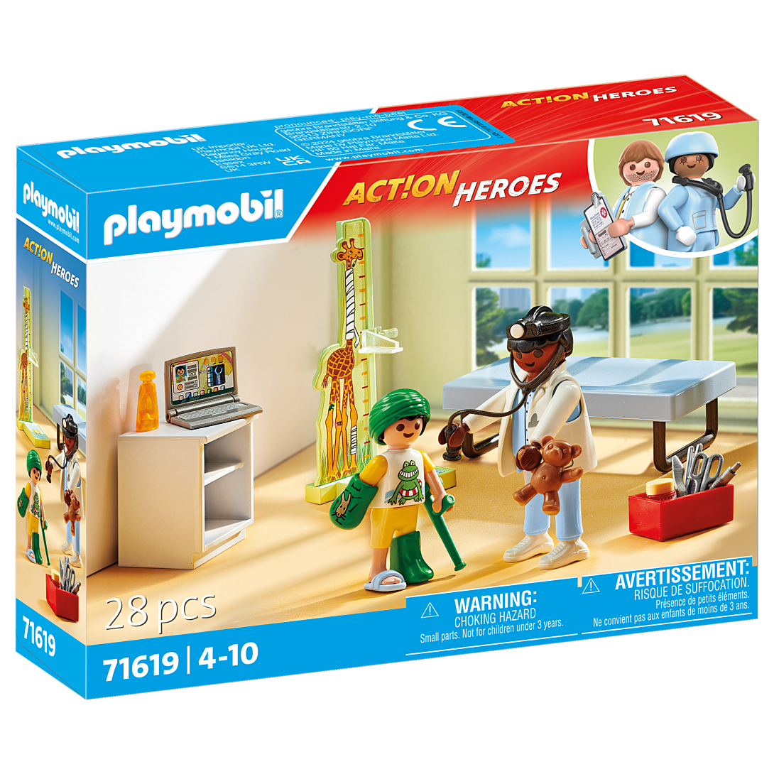 Playmobil Action Heroes Pédiatre avec Enfant 71619 - vue 6
