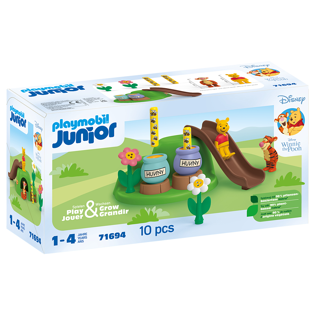 Playmobil Junior & Disney 71694 : Winnie 'ourson et Tigrou avec jardin d'abeilles Playmobil