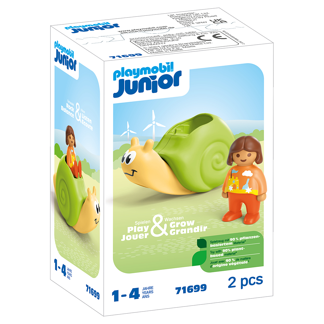 Playmobil Junior Enfant avec escargot à bascule 71699