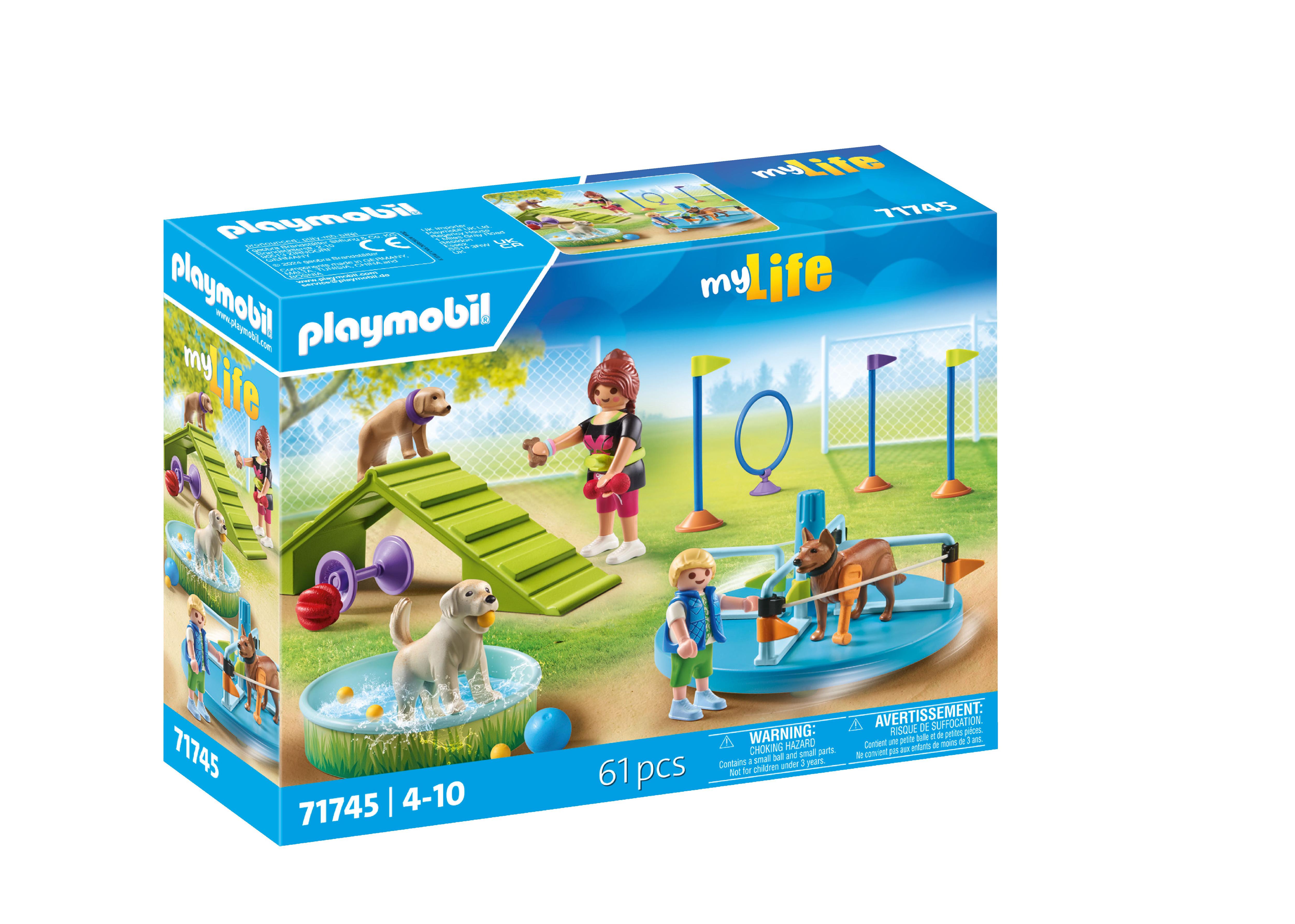Aire De Jeux Pour Chiens Et Personnages Playmobil La Boite - vue 9