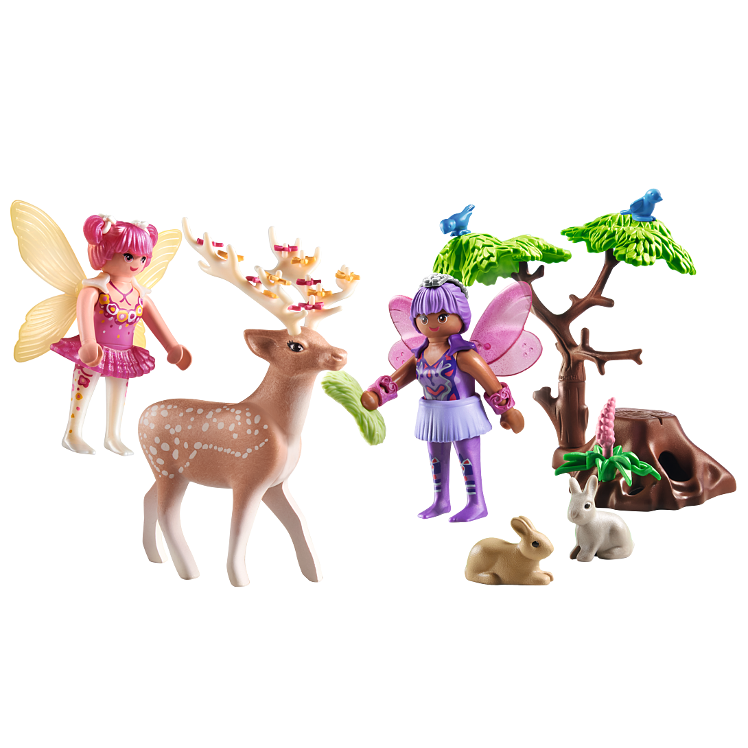 Playmobil Fairies Duo de fées avec animaux de la forêt 71800