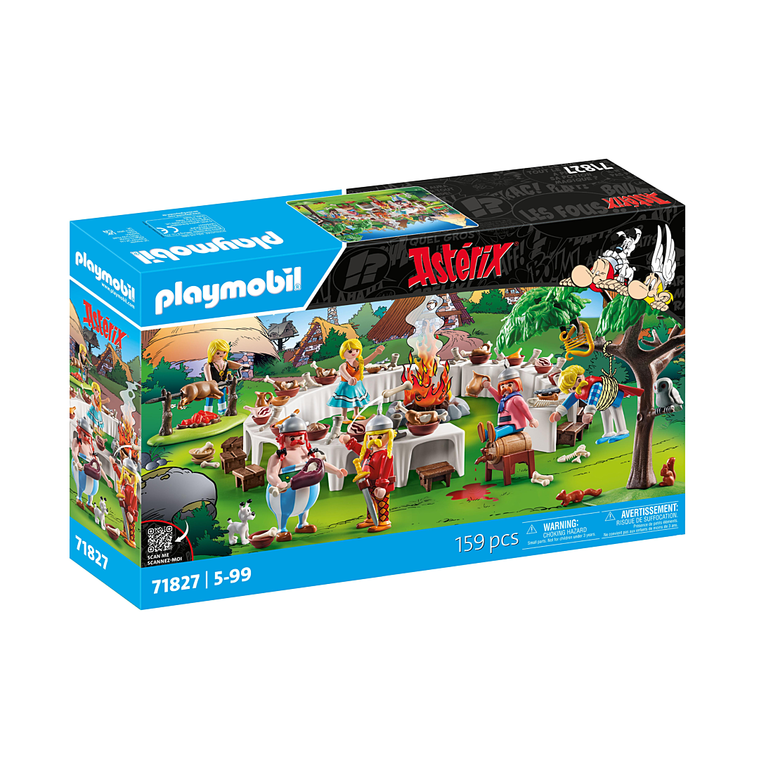 PLAYMOBIL | Asterix | Le Festin du Village | Jeu Astérix | Astérix et Obélix | Jouet d’Aventure pour Enfants de et Plus | 71827