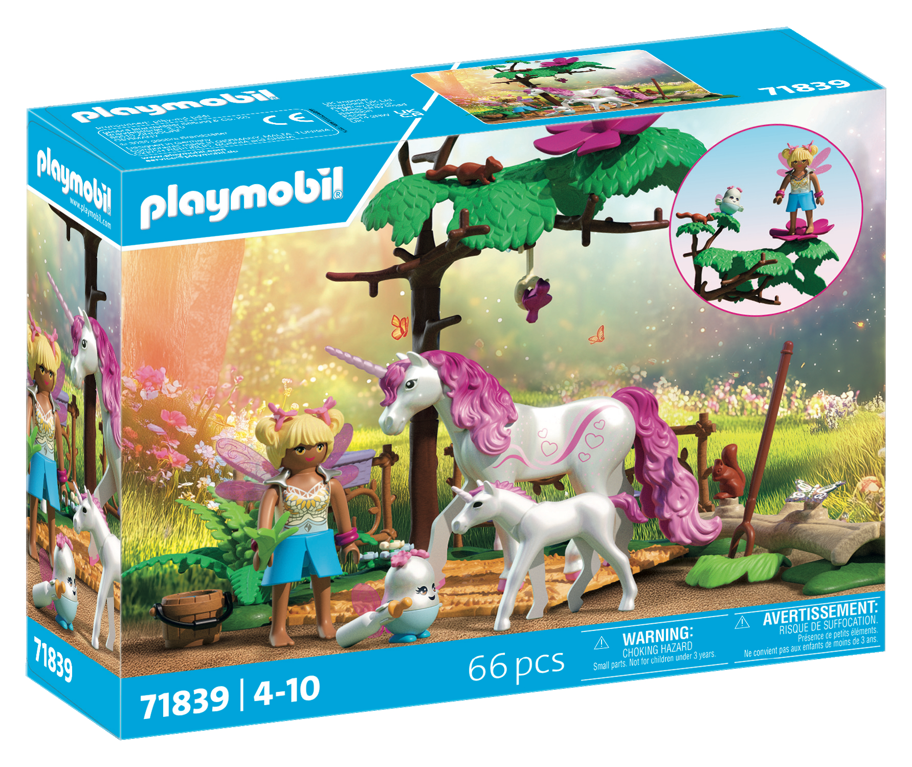 Playmobil Magic Unicorns 71839 Ecurie licorne magique : maman & poulain - vue 4