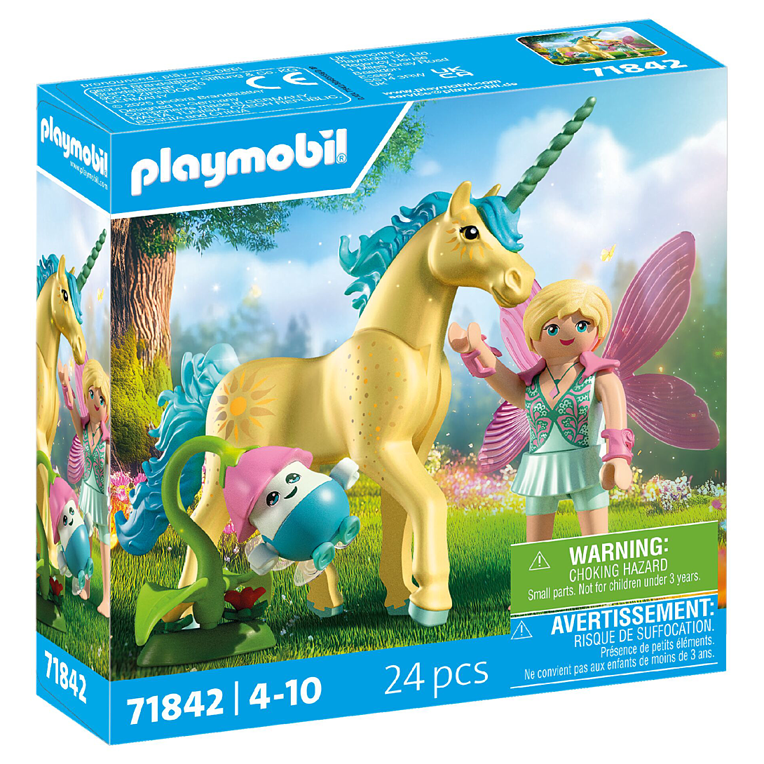 Playmobil Magic Unicorns 71842 Licorne Fleur de soleil avec fée - vue 3