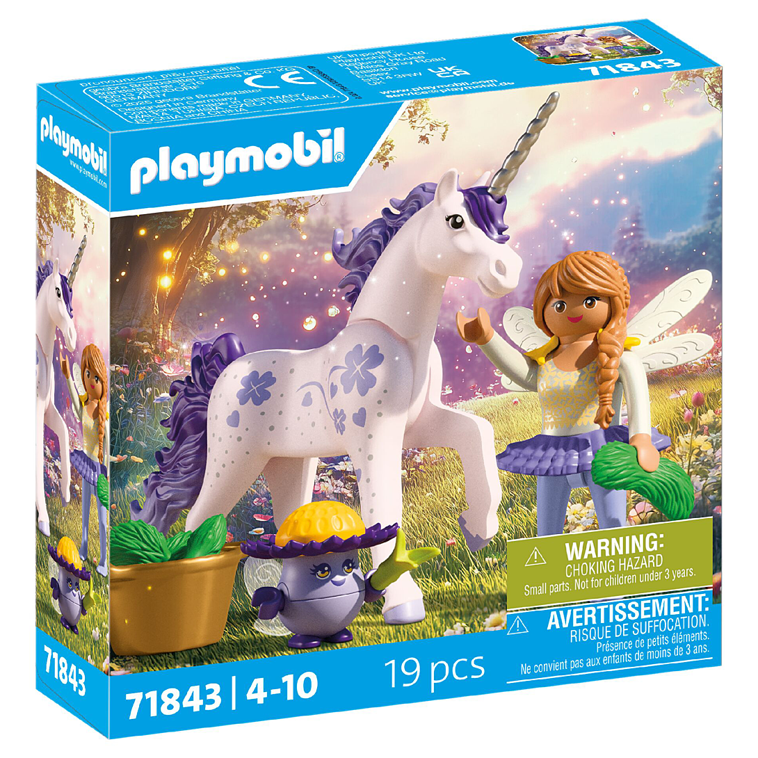 Playmobil Magic Unicorns 71843 Licorne Lavande porte bonheur avec fée - vue 3
