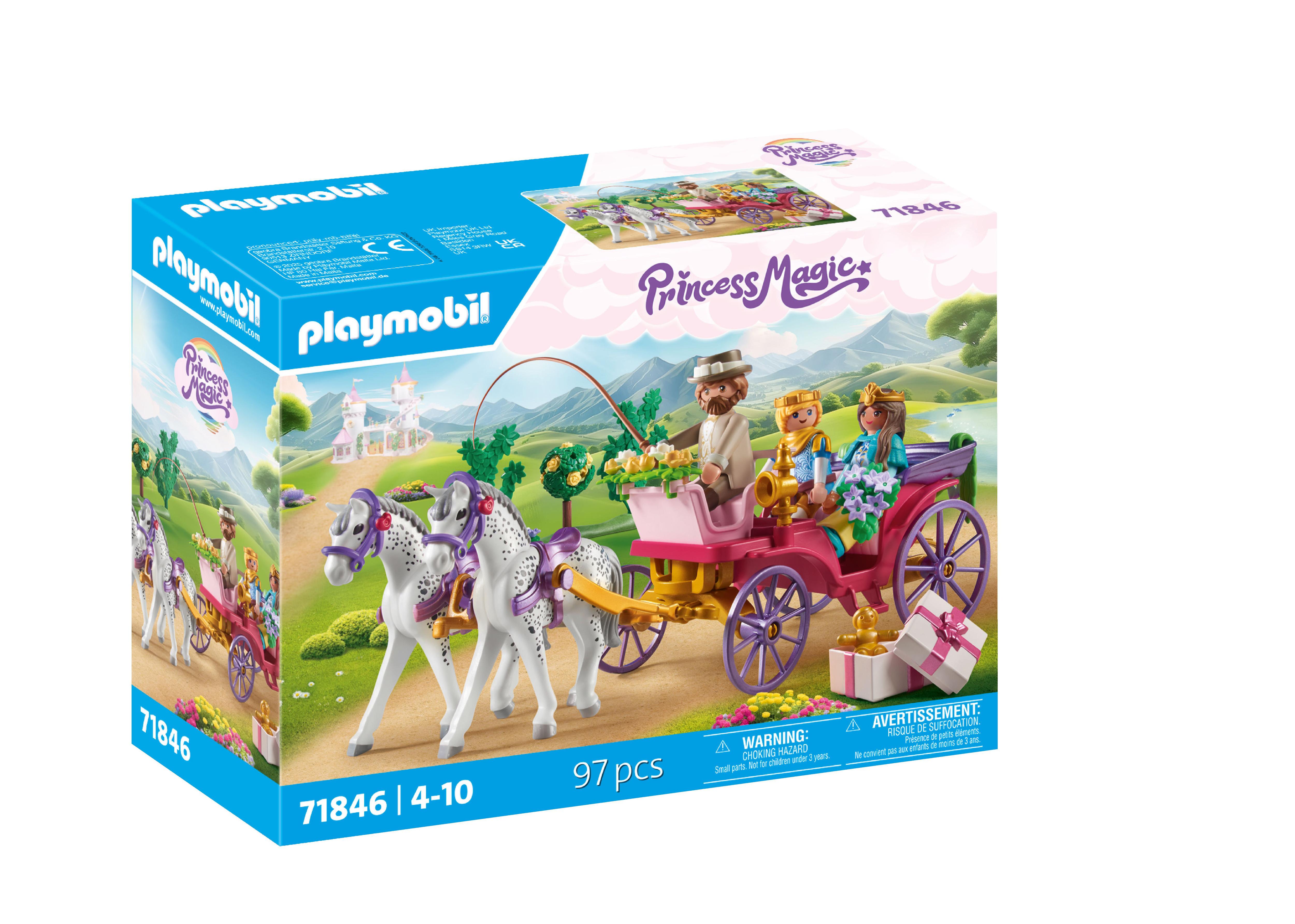 Playmobil | Princess Magic | Promenade en Carrosse Royal avec la Princesse et Le Prince | Jouet Princesse | Jouet Conte de fées pour Enfants à partir de | 71846 - vue 6