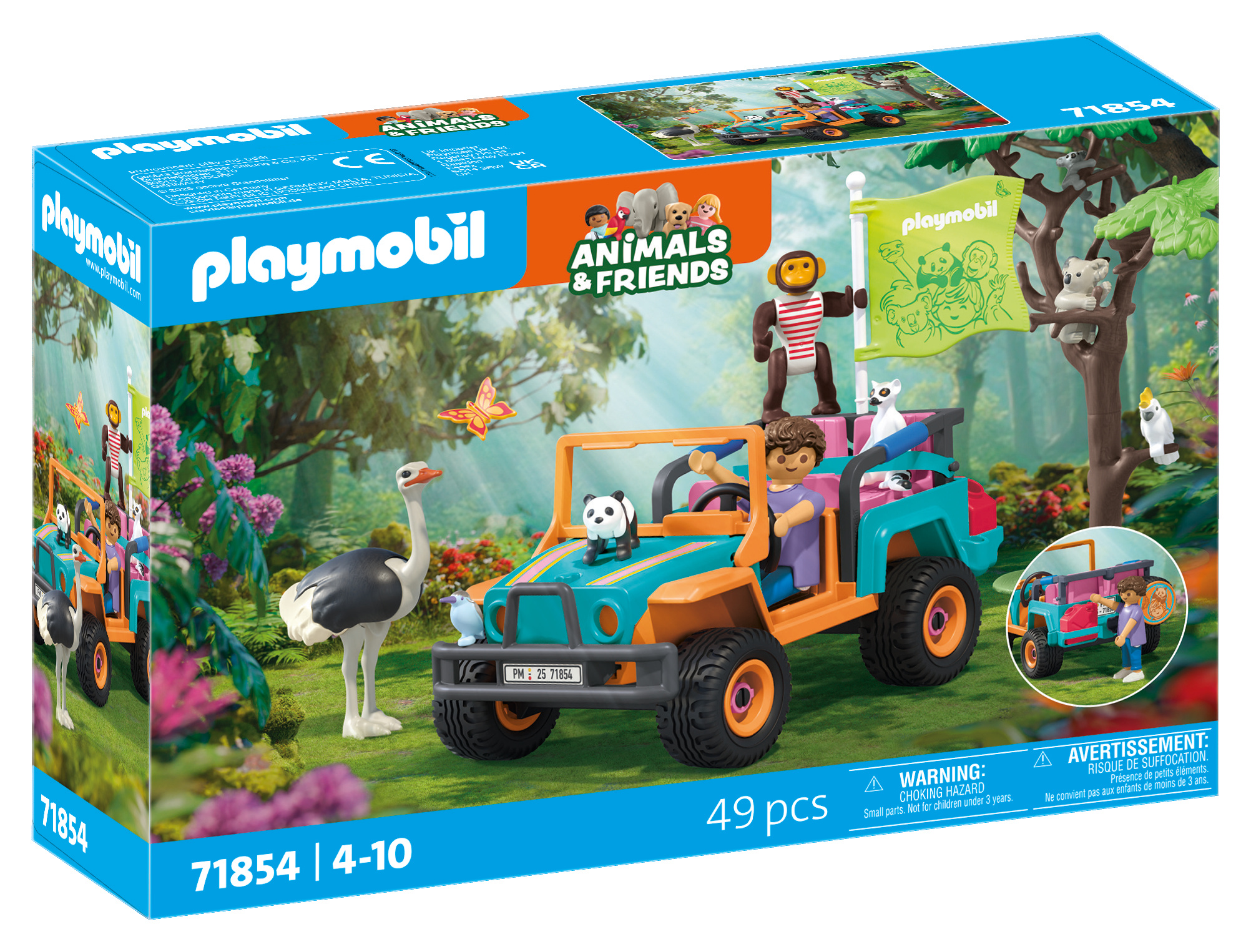 Playmobil Animaux et amis 71854 Véhicule tout terrain - vue 3