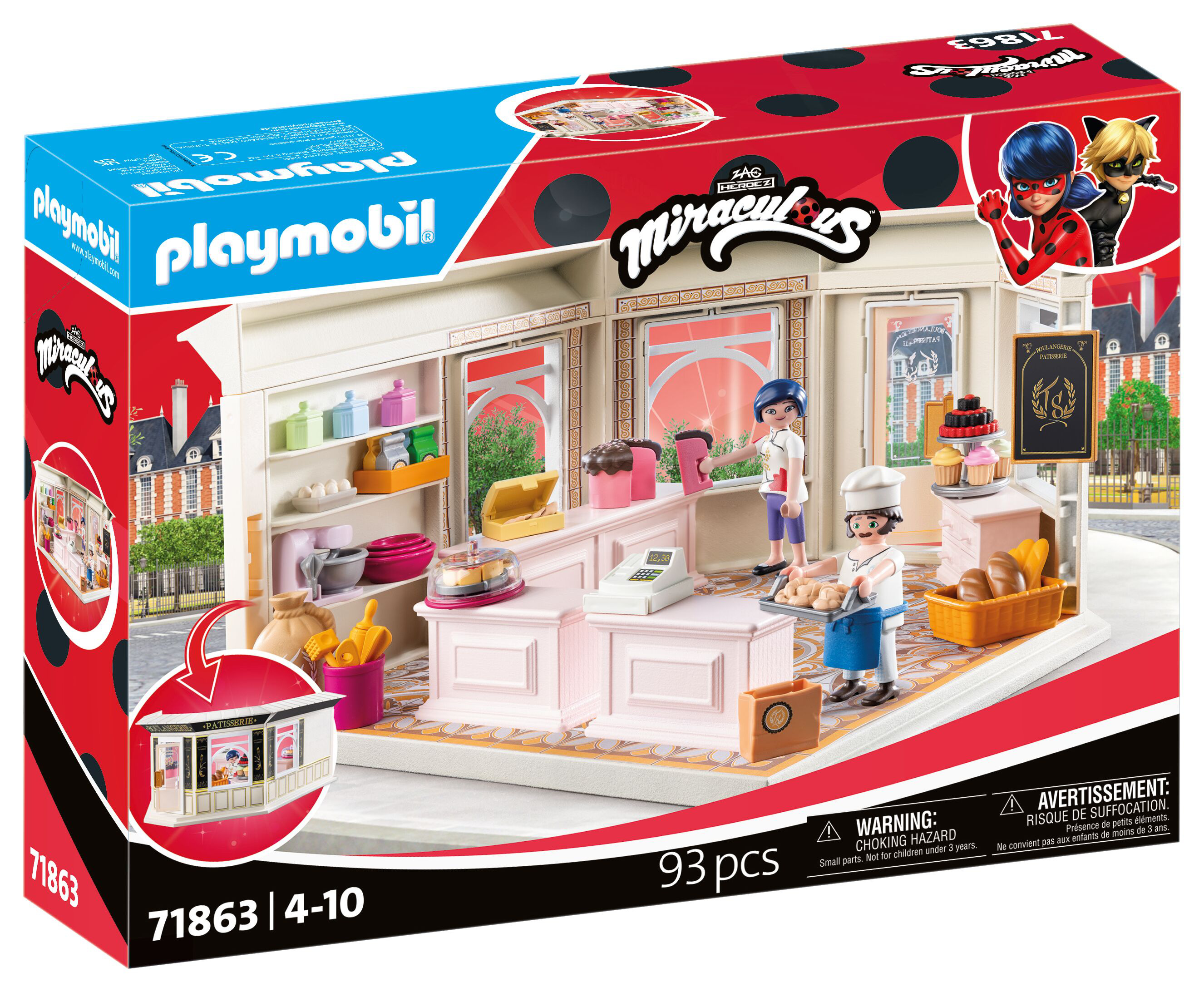 PLAYMOBIL 71863 Miraculous : Boulangerie Dupain Cheng - vue 2