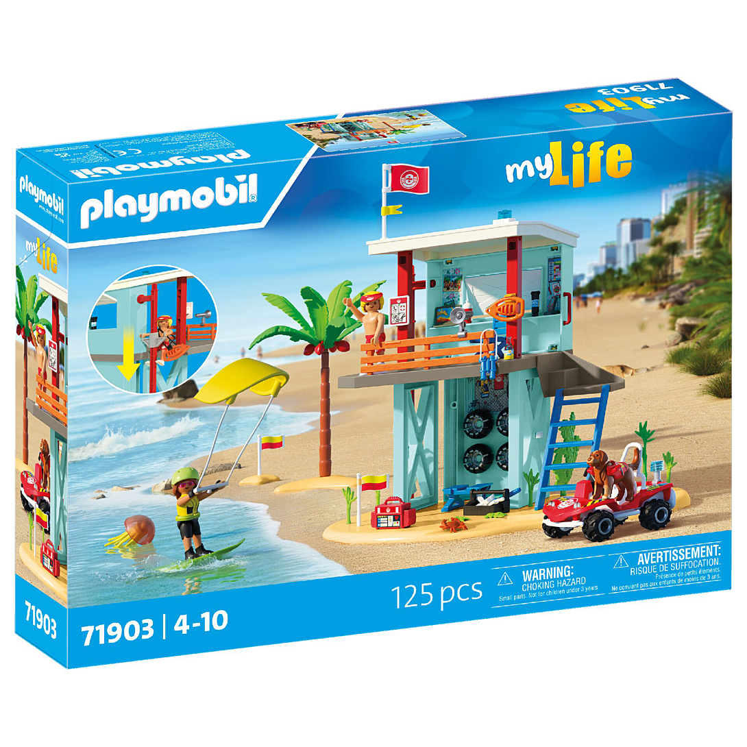 Playmobil 71903 Poste de secours & voiturette de plage Vacances à la plage - vue 6