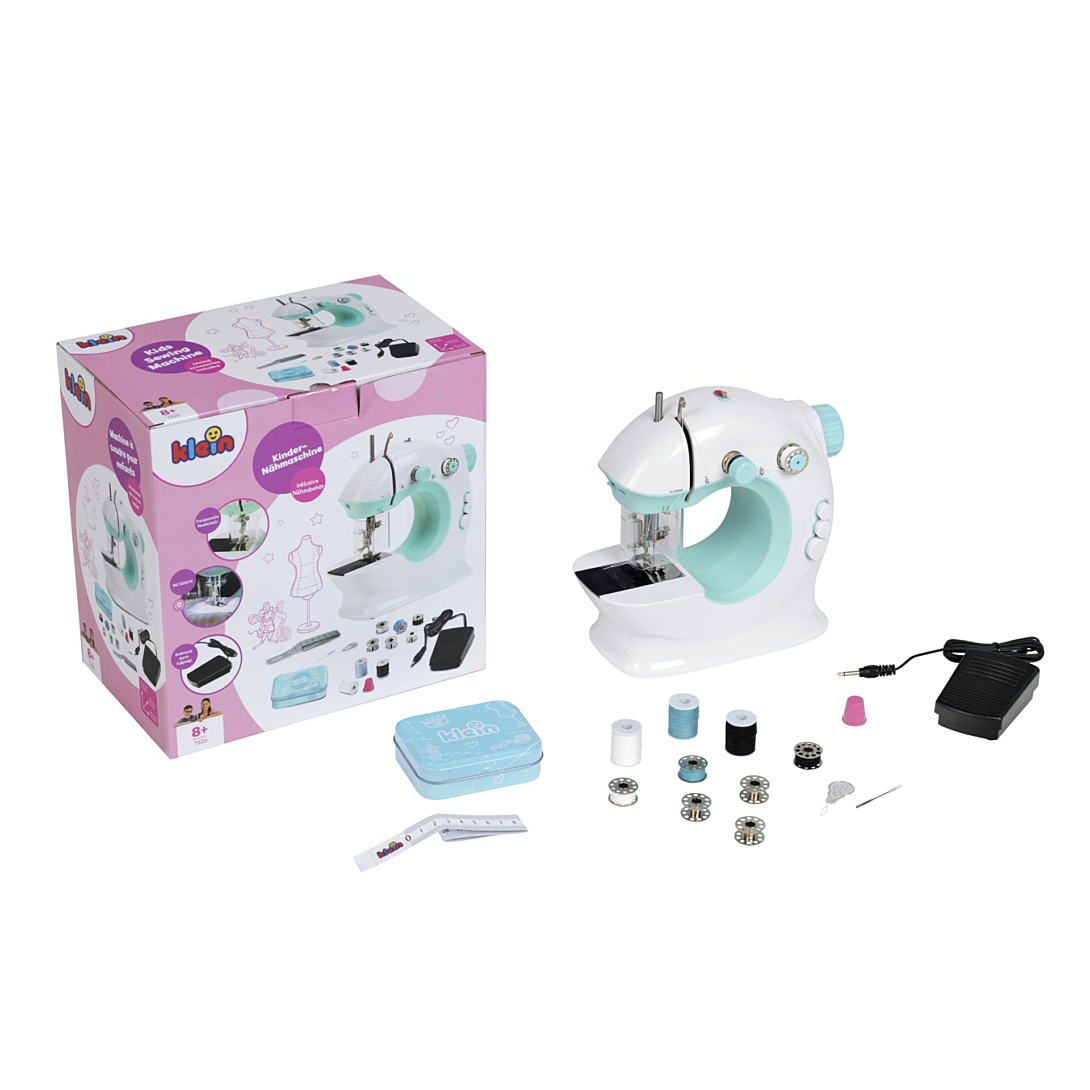 Machine À Coudre KLEIN 7929 – 2 Vitesses, Fonction Pédale, Accessoires Inclus