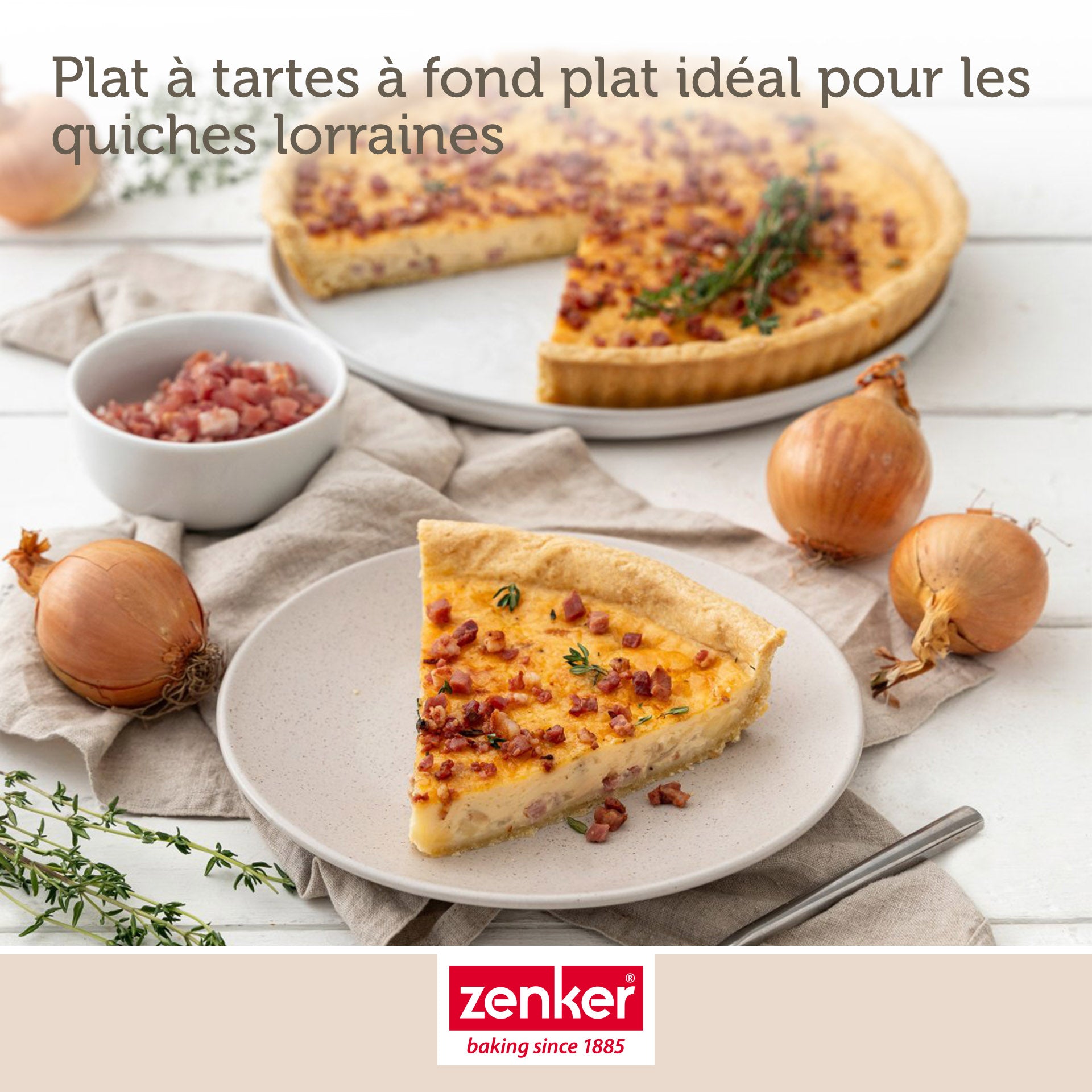 Moule à Quiche Céramique Küchenprofi 27 Cm - Vert - Résistant Au Lave-vaisselle