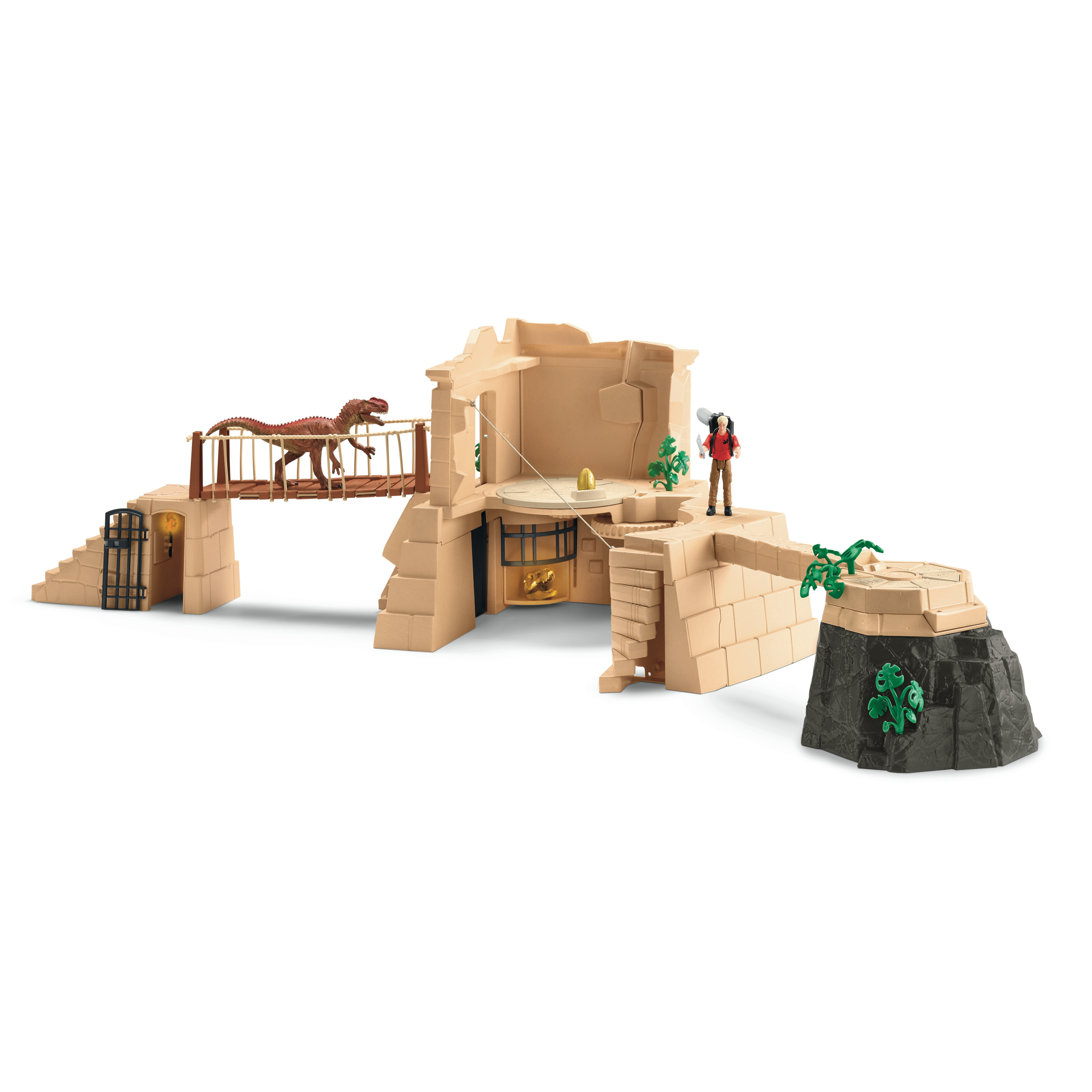 Aventures au temple perdu Schleich 42657 Dinosaurs Coffret avec un dinosaure Monolophosaurus inclus Pour enfant dès - vue 5