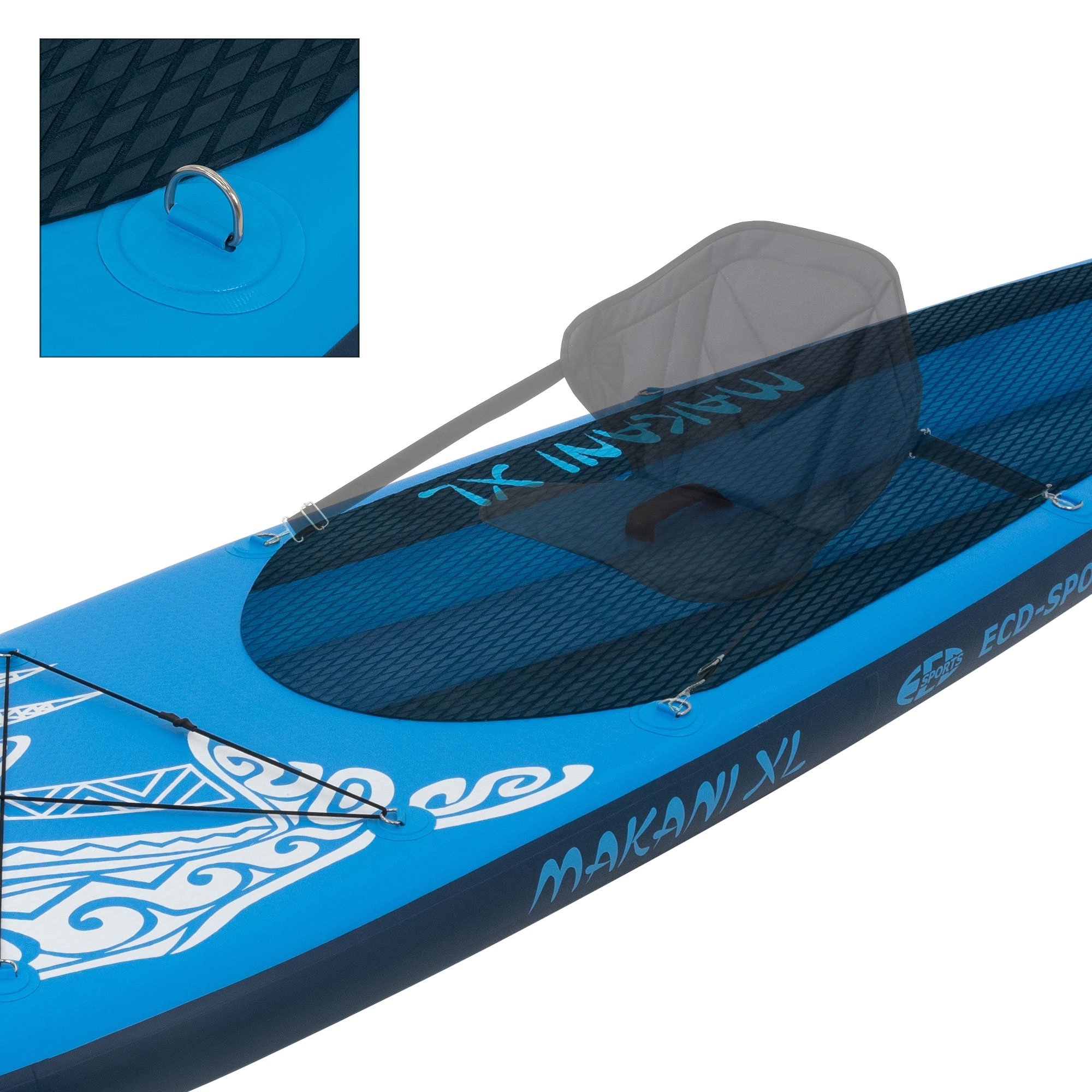 Stand Up Paddle Gonflable Noir/rouge 320cm – Pompe, Pagaie, Sac, Aileron Inclus
