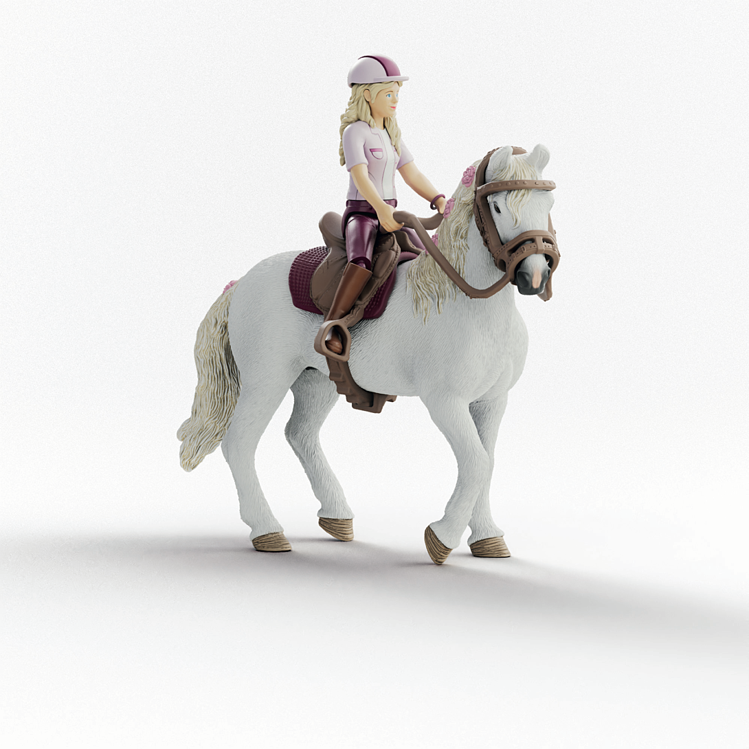 Schleich Horse Club | Sofia & Blossom 42713 | Figurine articulée | avec Accessoires pour Cheval | Superbe Cadeau pour Filles et garçons | Jouet équestre dès | 10 pièces | exclusivité Amazon - vue 3