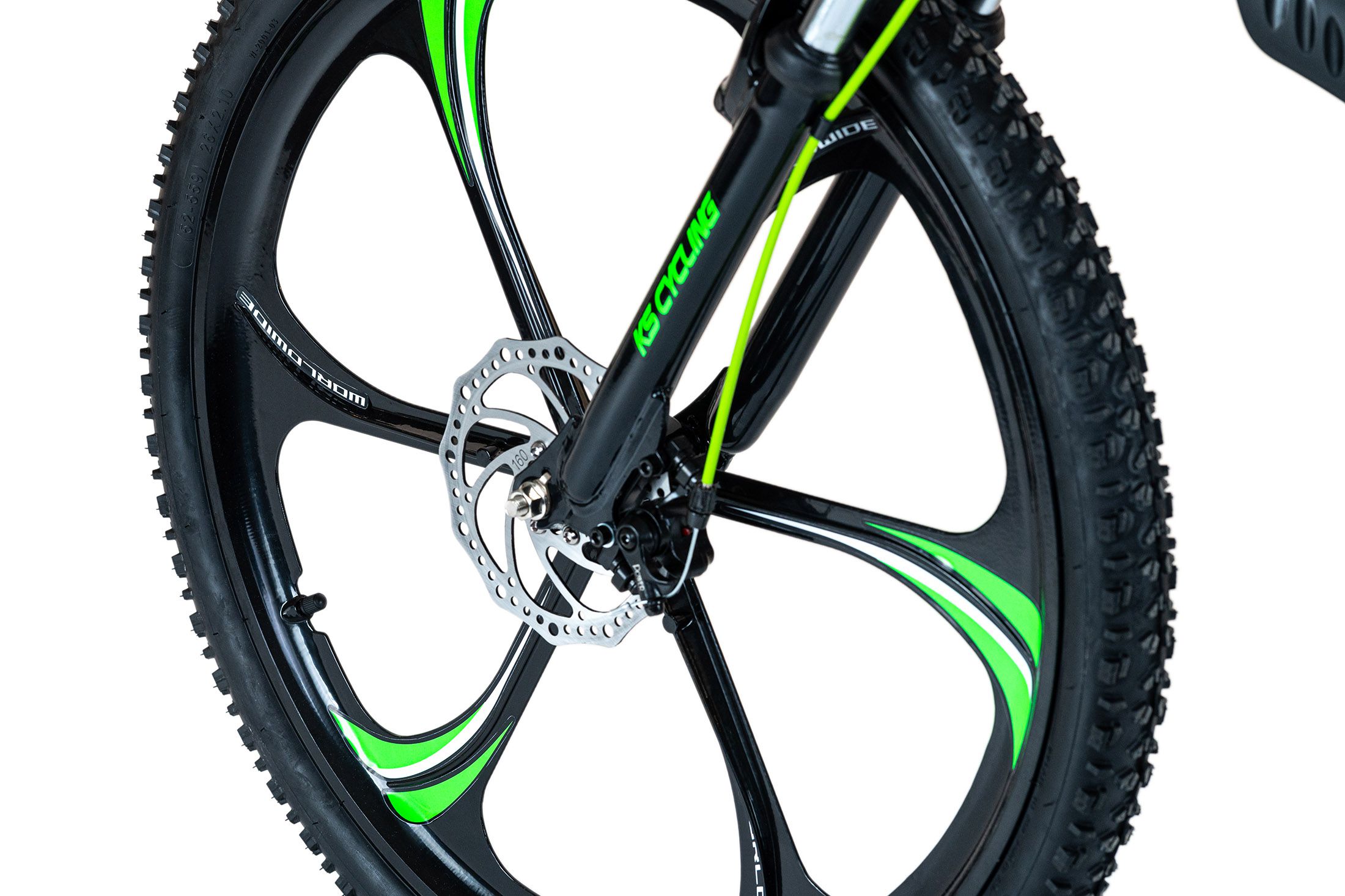 VTT Tout Suspendu 26'' Root One Vert-noir TC 46 Cm KS Cycling