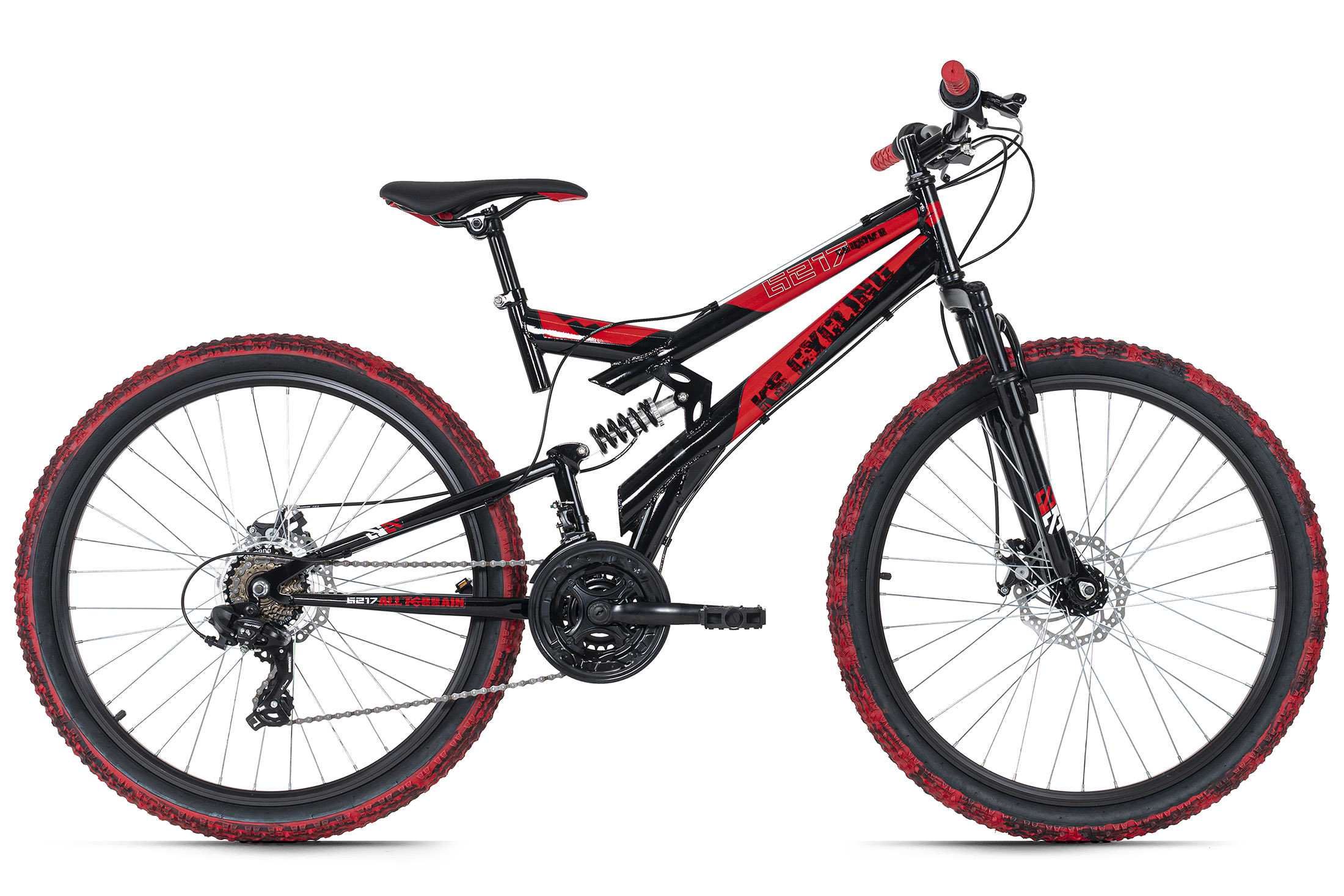 VTT KS Cycling Scrawler M568M 26" 21 Vitesses Double Suspension Cadre 51cm Homme