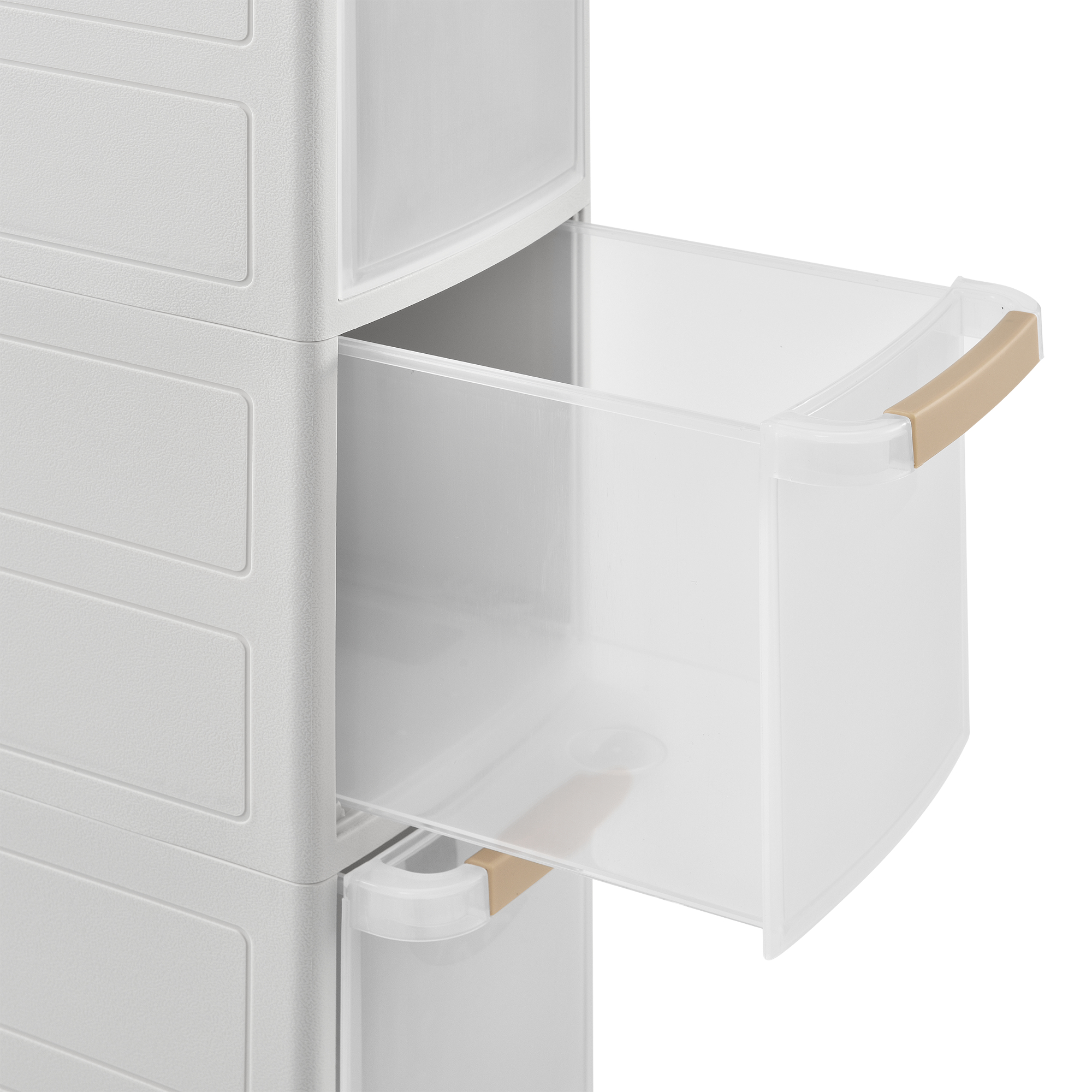 Étagère Rangement Enfant Avec 3 Compartiments + Tiroir Sur Roulettes – Meuble 70x63x30 Cm, Coins Arrondis, Motif Aqua Dream – Blanc - 11