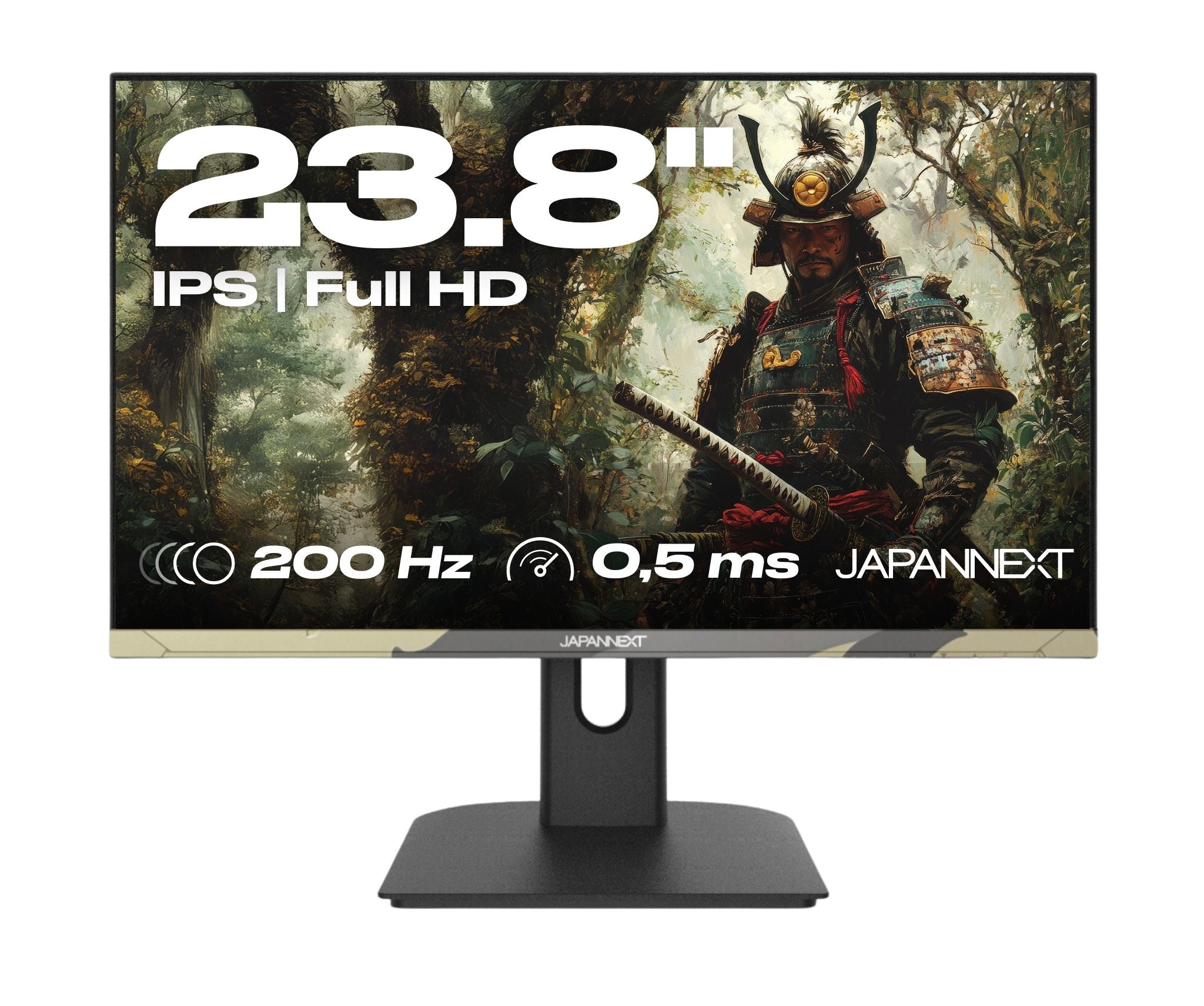 JAPANNEXT Ecran PC Gamer 23.8 IPS Full HD (1920x1080) 200Hz 0.5ms Camo | JN-IPS238FHD200F-HSP-Camo
