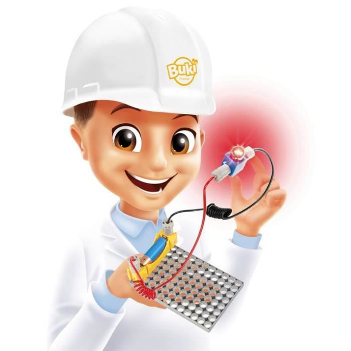 Buki Apprenti Électricien – Coffret Science Et Nature 7059 – Construis Des Véhicules Qui Roulent, Clignotent Et Tournent – Notice Illustrée 28p – Dès 7 Ans