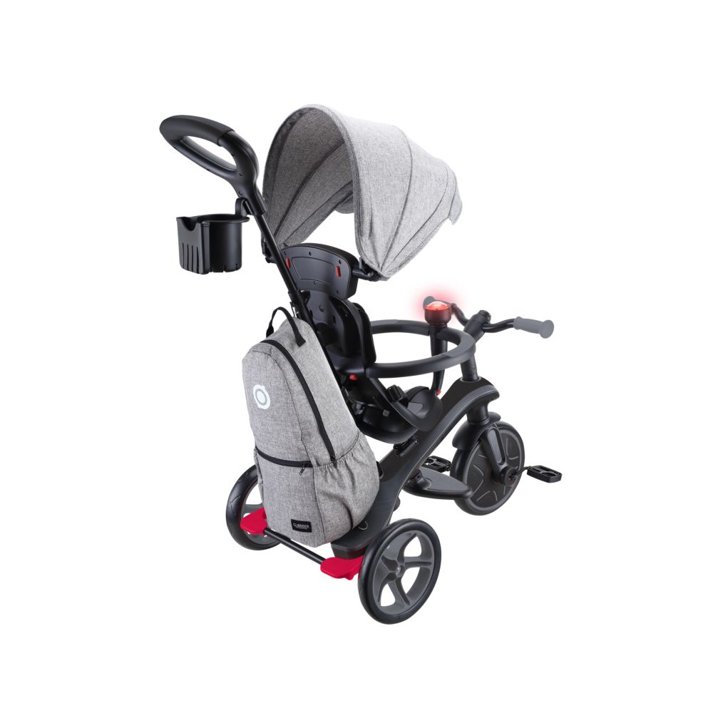 Globber Tricycle trike explorer 4 en 1 deluxe play gris noir VEGB0000633-120 pas cher