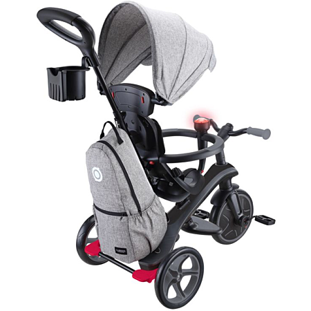 Globber Tricycle trike explorer 4 en 1 deluxe play gris noir VEGB0000633-120 pas cher Globber Tricycle trike explorer 4 en 1 deluxe play gris noir VEGB0000633-120 pas cher